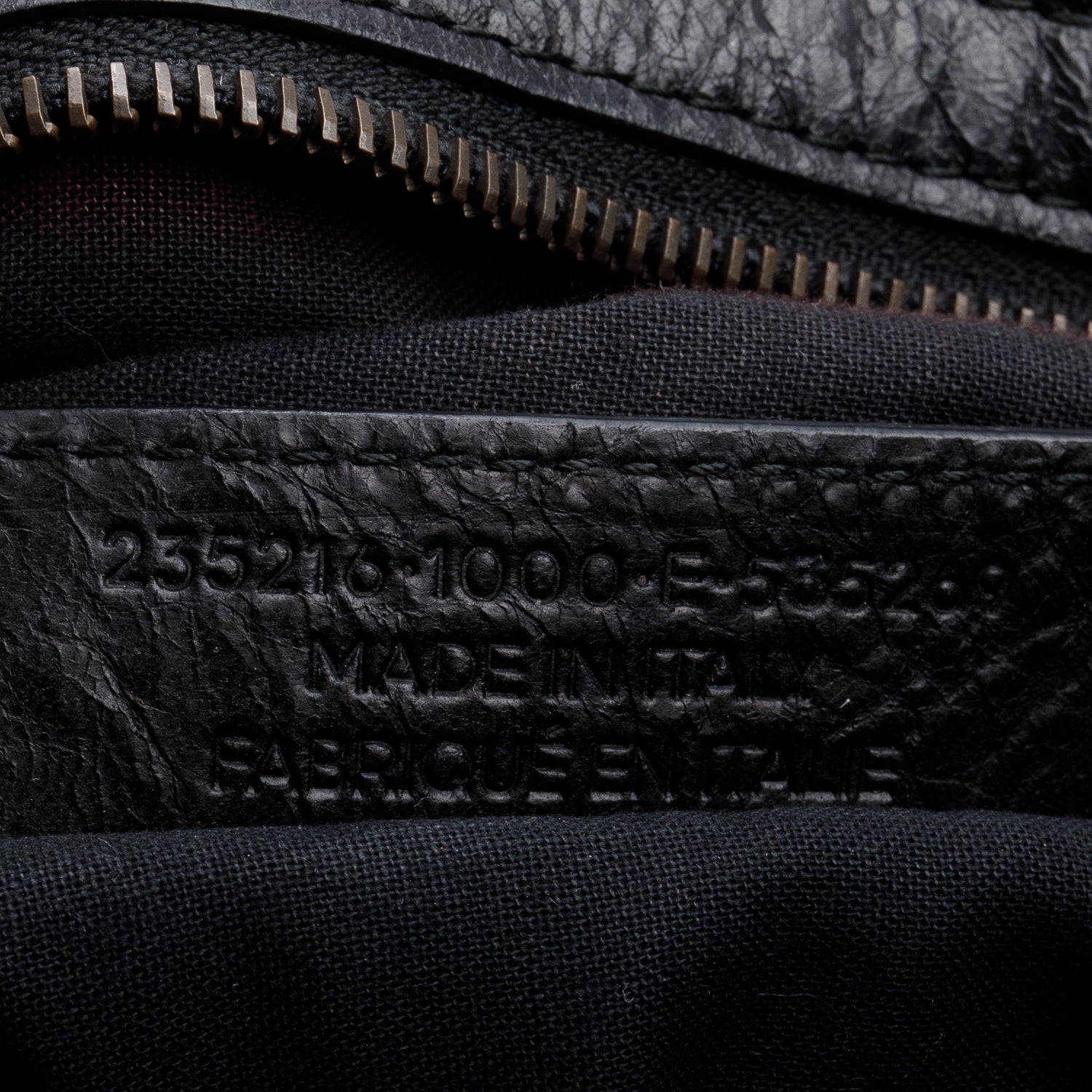 Balenciaga Black Agneu Leather Motocross Classic City Velo Bag