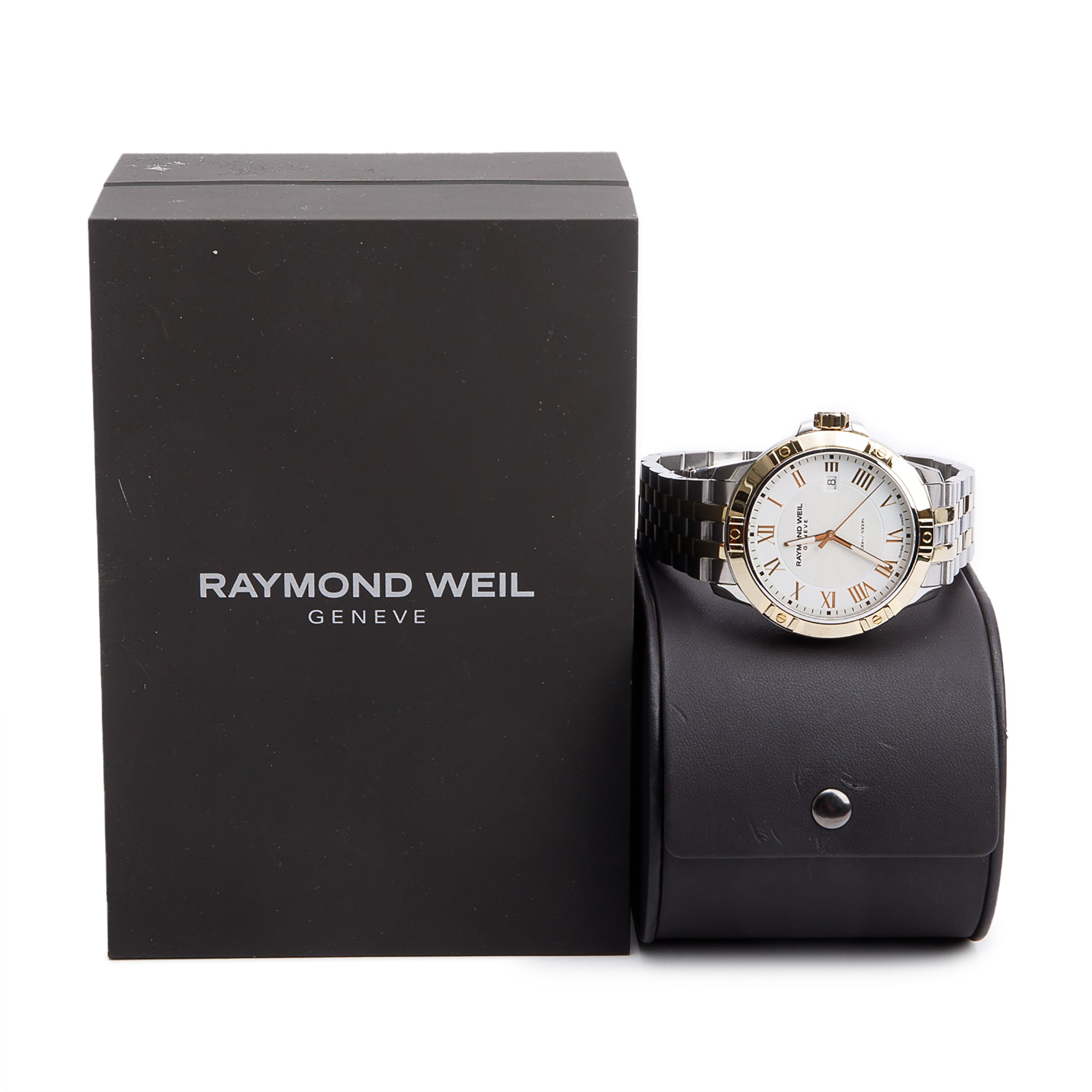 Raymond Weil Two-Tone Stainless Steel Tango 41 MM Watch 8160 w/ Box