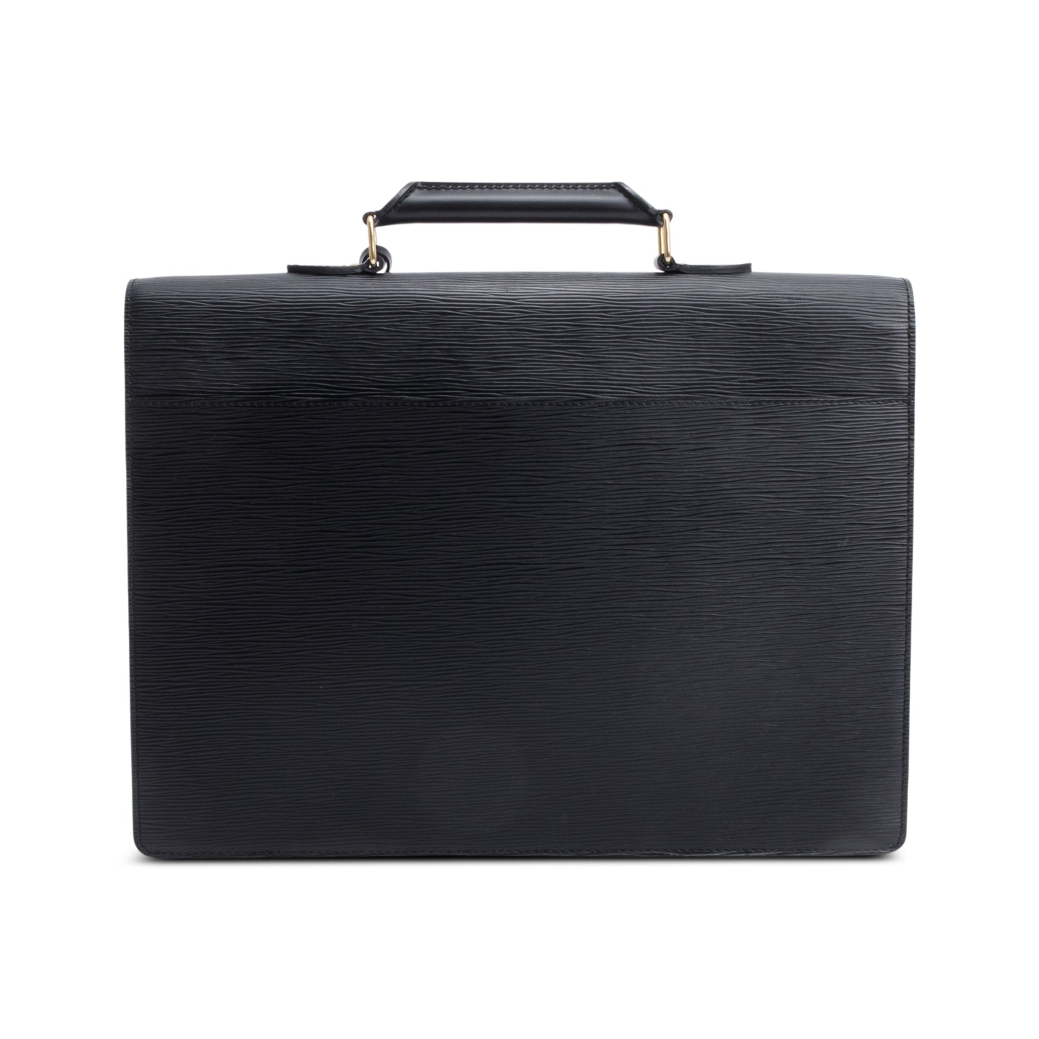 Louis Vuitton Black Epi Leather Serviette Ambassadeur Briefcase