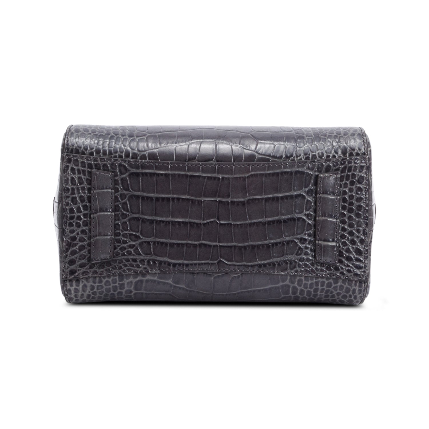 Givenchy Grey Croc Embossed Leather Mini Antigona Bag w/ Strap