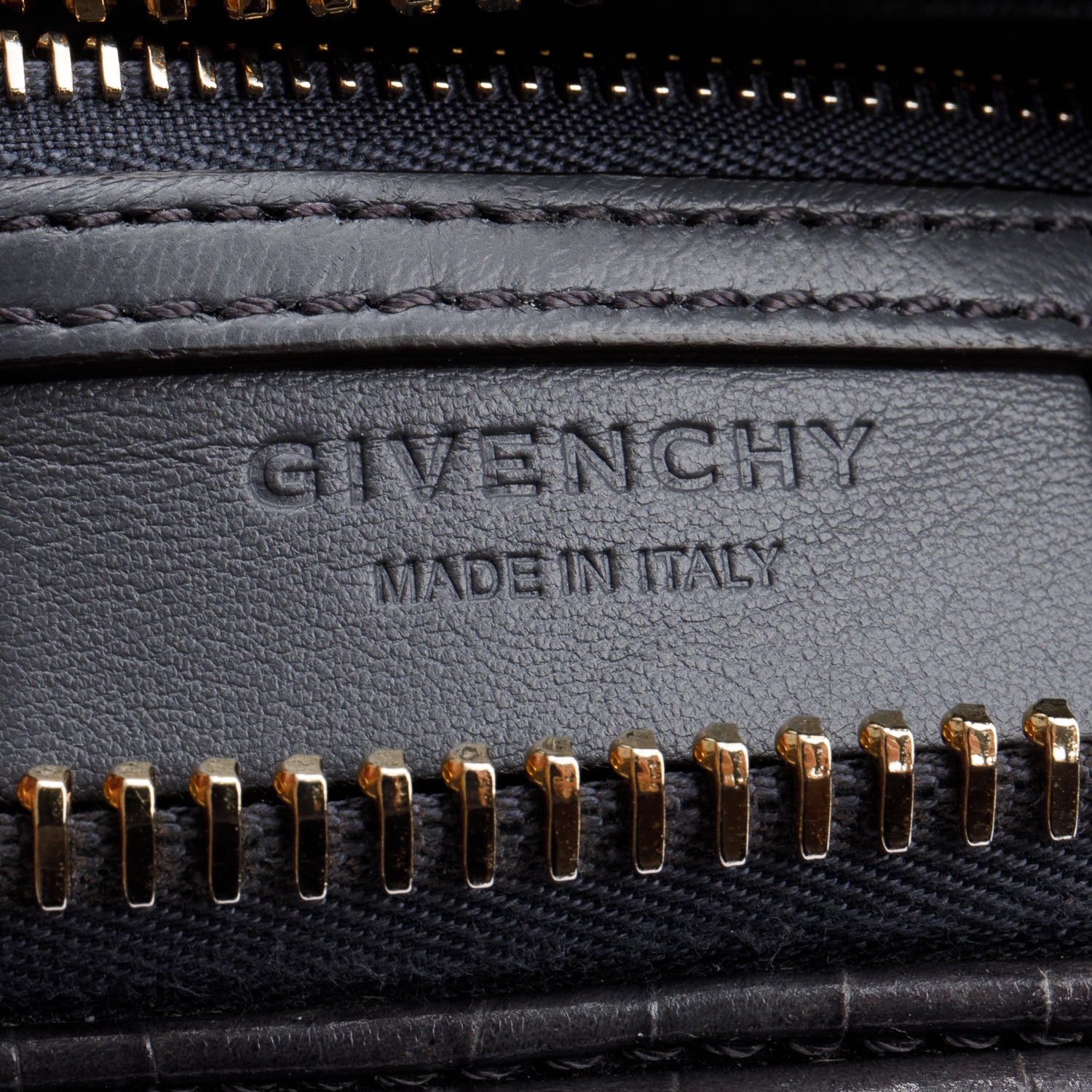 Givenchy Grey Croc Embossed Leather Mini Antigona Bag w/ Strap
