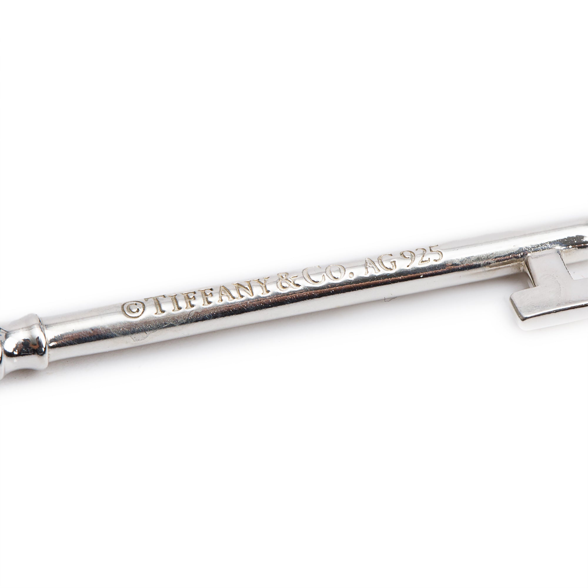 Tiffany & Co. Sterling Silver Atlas Key Pendant Necklace