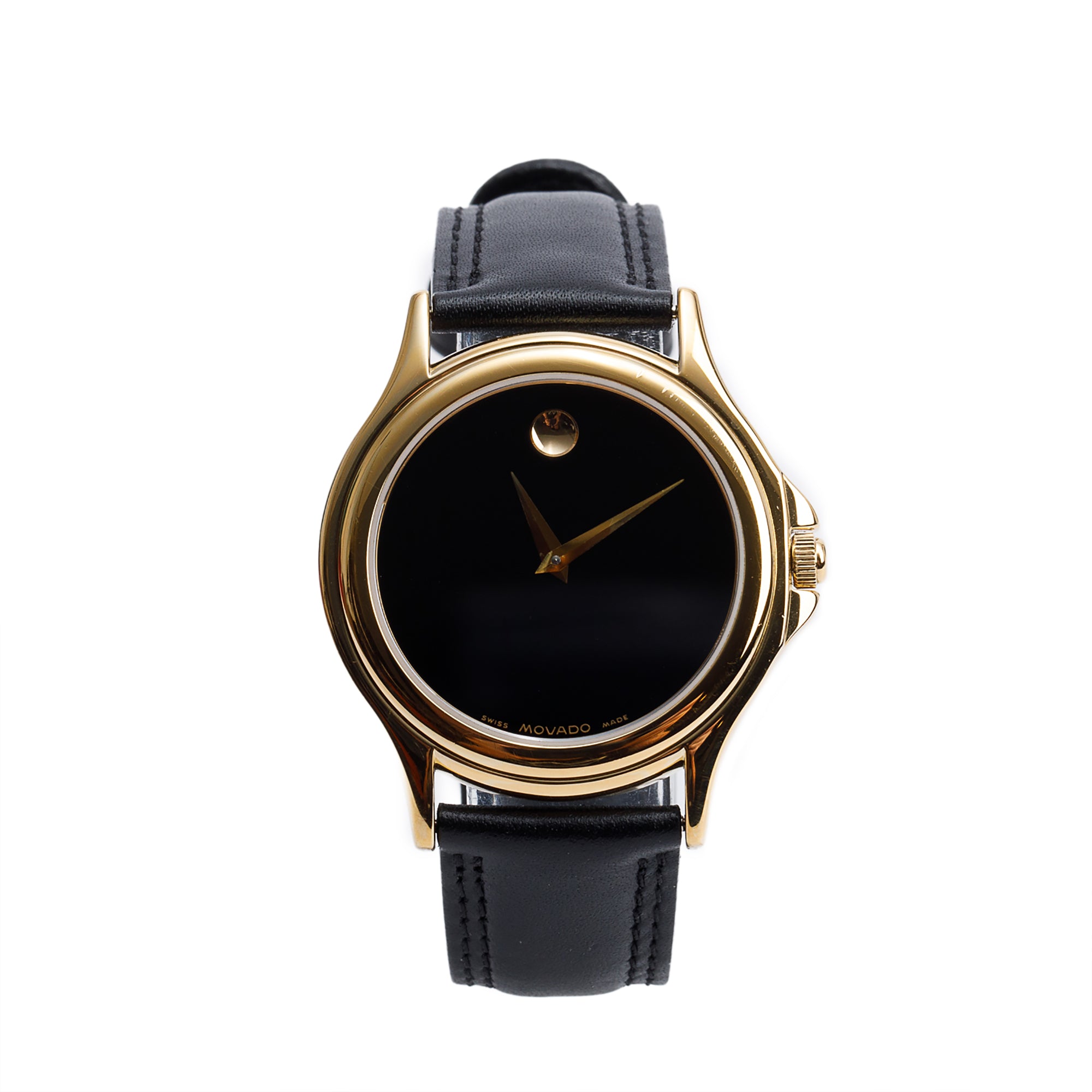 Movado Gold Plated Stainless Steel Museum 35 MM Quartz Watch