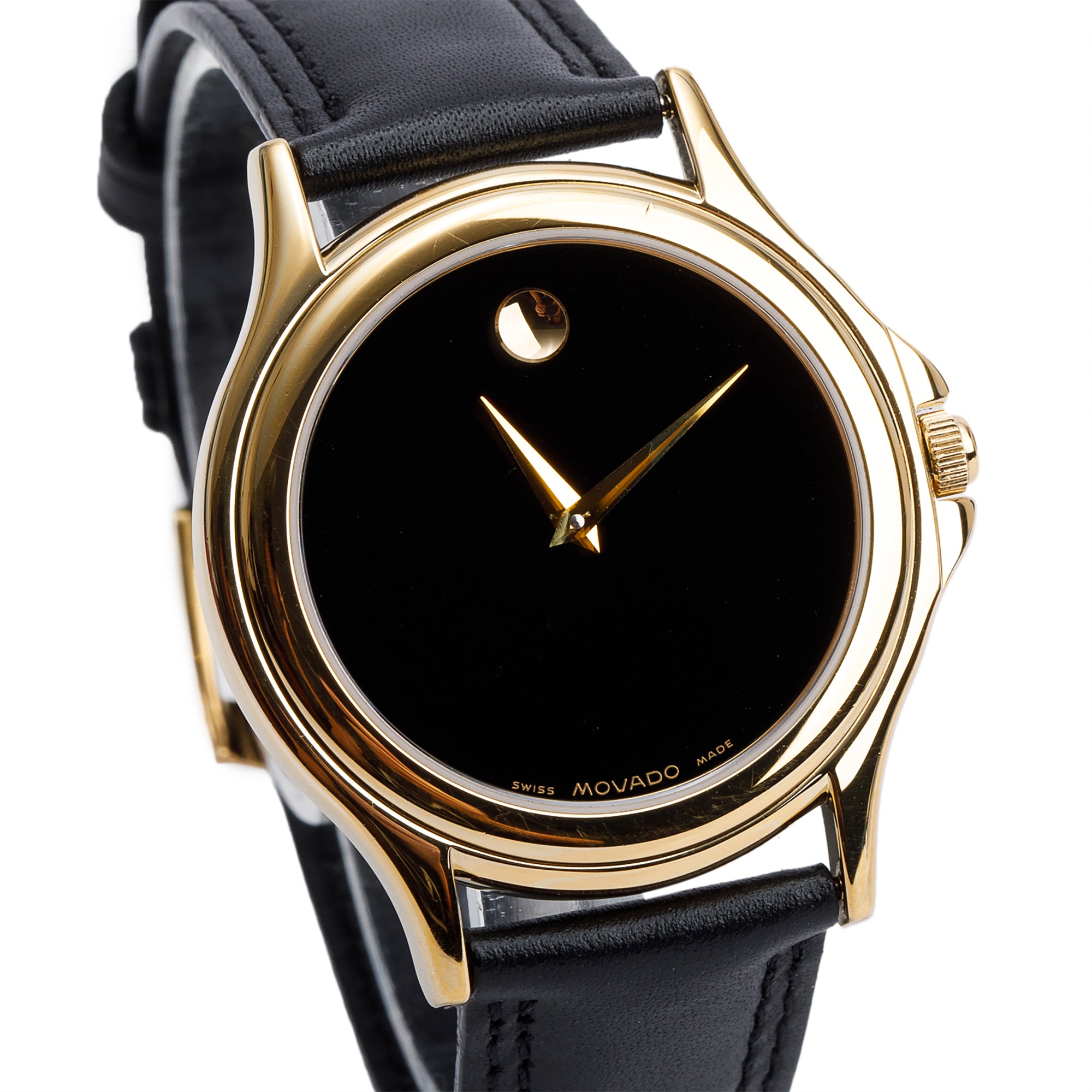 Movado Gold Plated Stainless Steel Museum 35 MM Quartz Watch