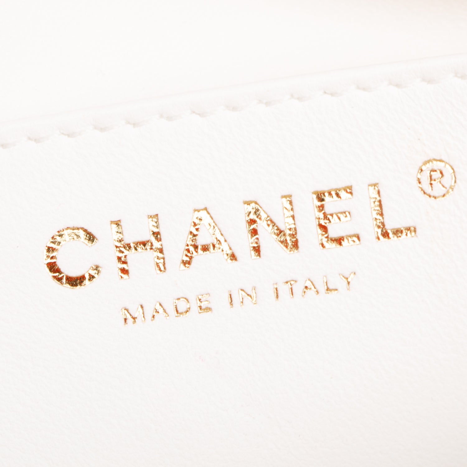 Chanel 2024 White Quilted Calfskin Leather Belt Bag