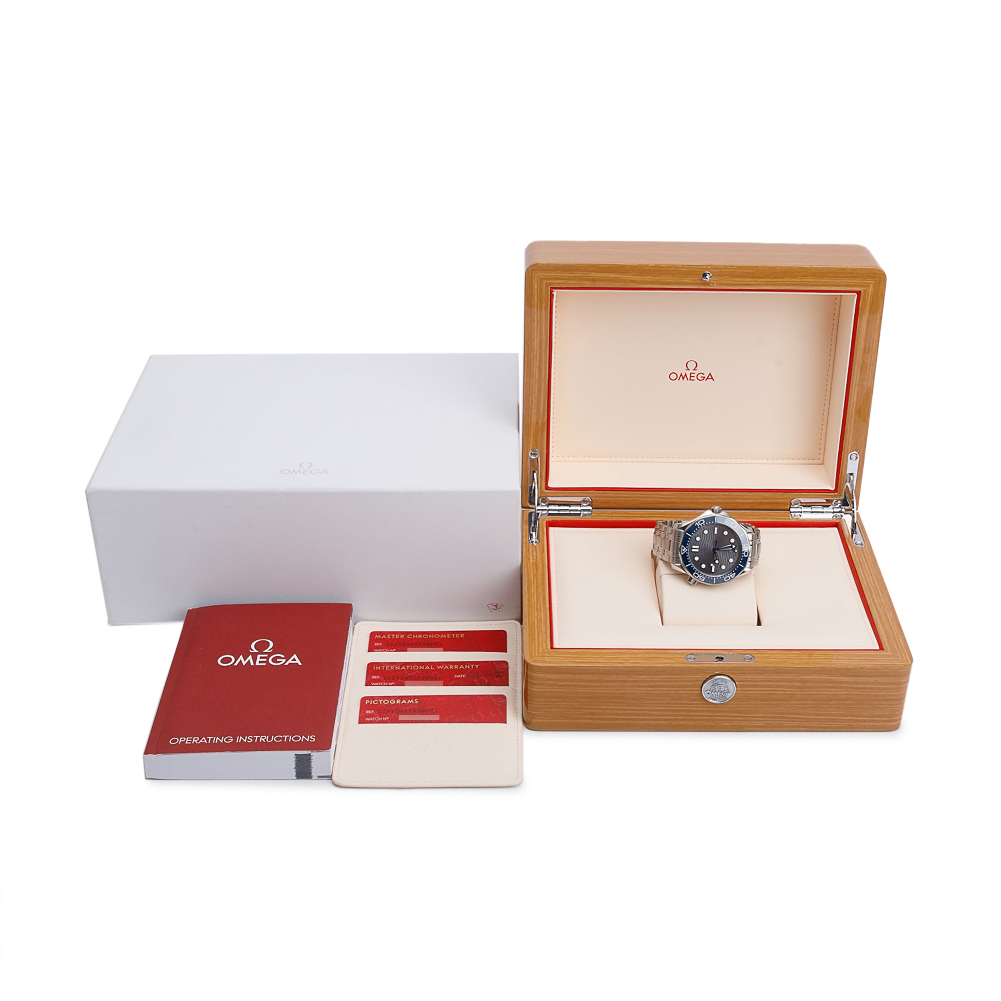 Omega 2022 Stainless Steel Seamaster Diver 300M Co-Axial Chronometer 42 MM Watch Grey Dial w/ Box & Papers