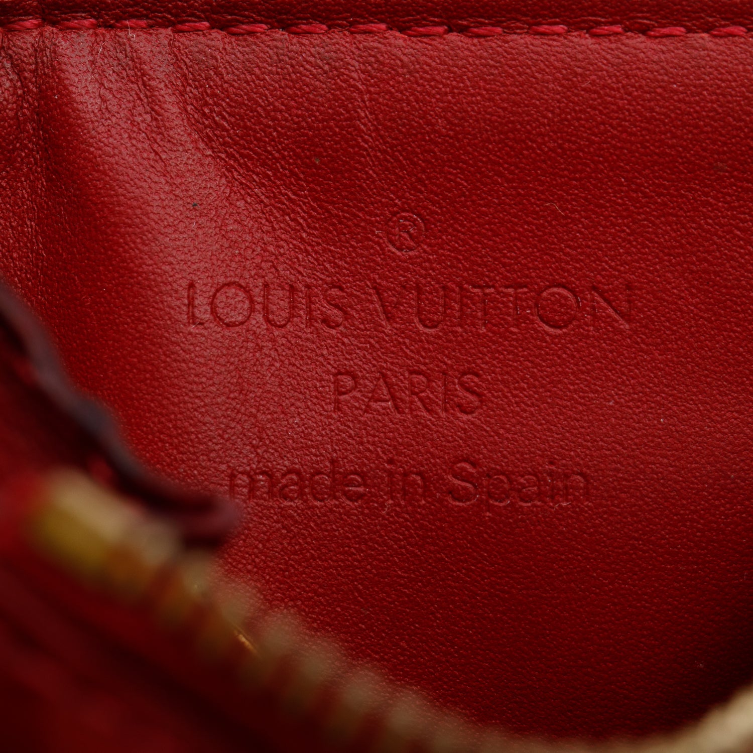 Louis Vuitton Red Monogram Vernis Leather Key Pouch