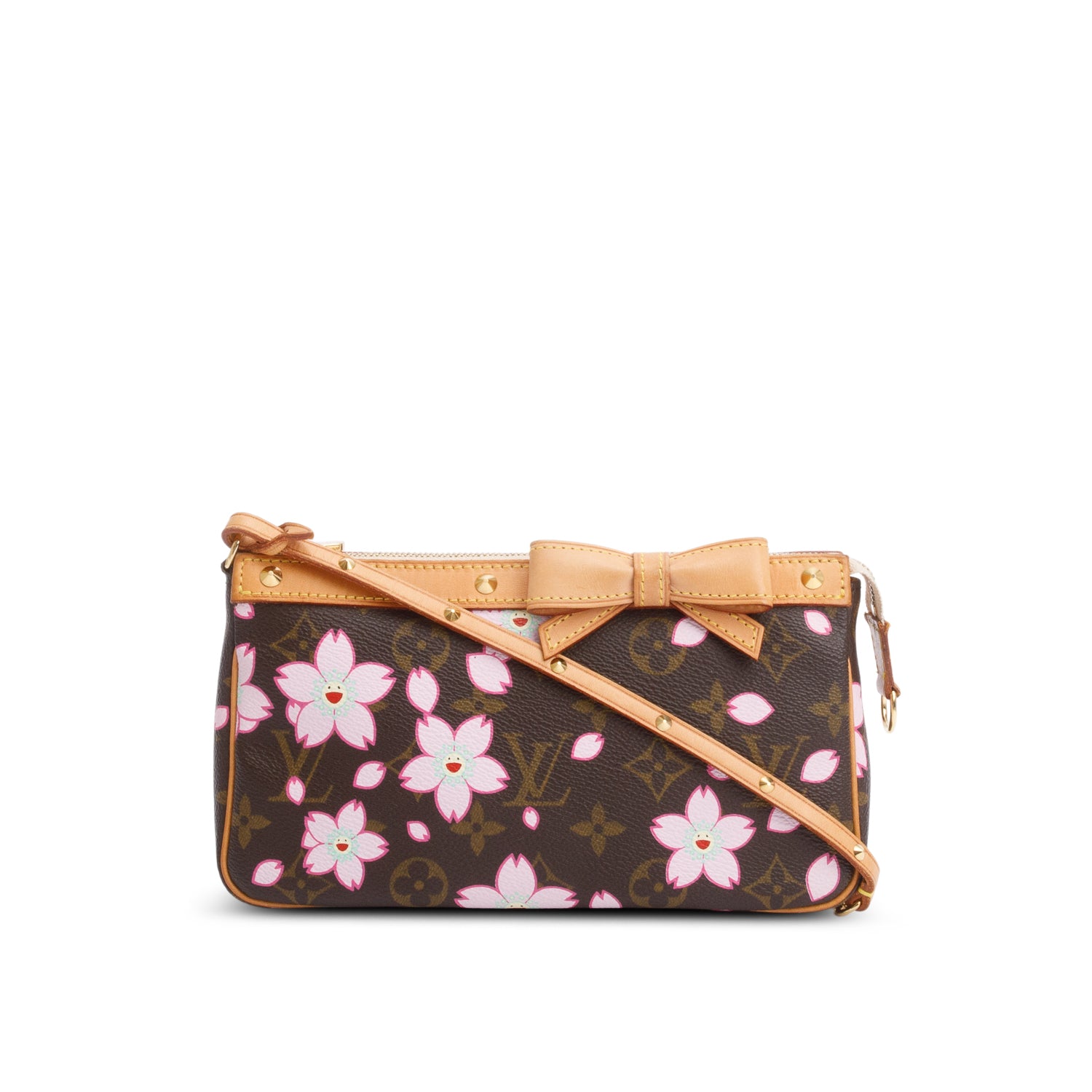 Louis Vuitton x Takashi Murakami Monogram Cherry Blossom Pochette Accessories