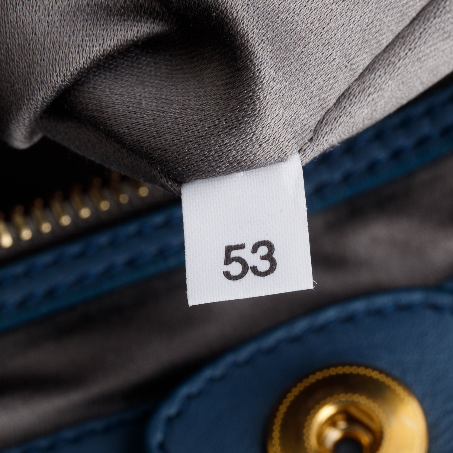 Miu Miu Blue Nappa Leather Side Pocket Shoulder Bag