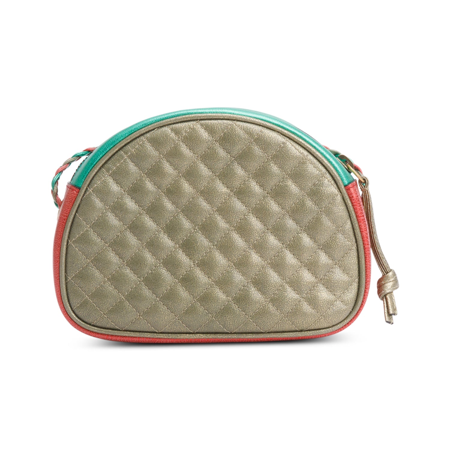 Gucci Tricolor Metallic Trapuntata Quilted Leather Mini Zumi Dome Crossbody Bag
