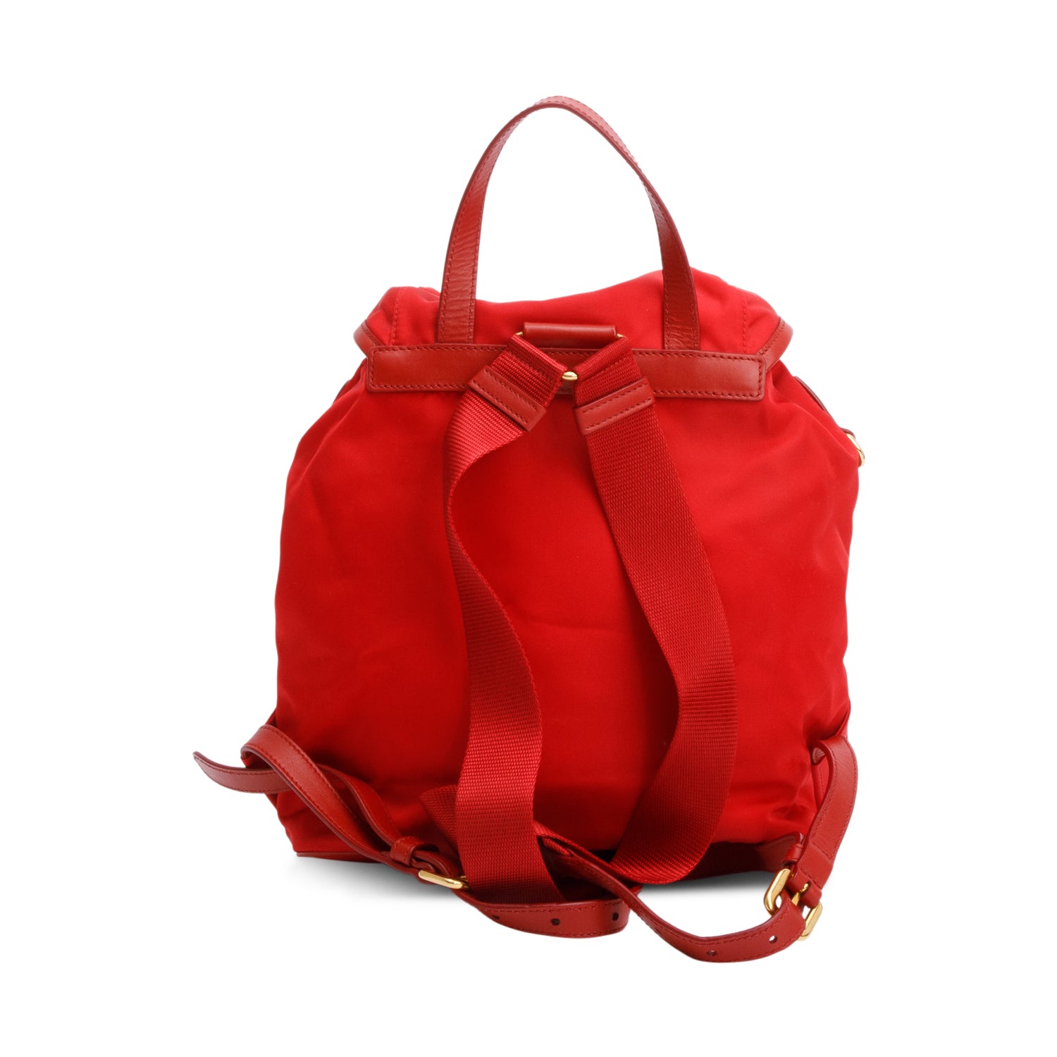 Prada Red Tessuto Nylon Drawstring Backpack