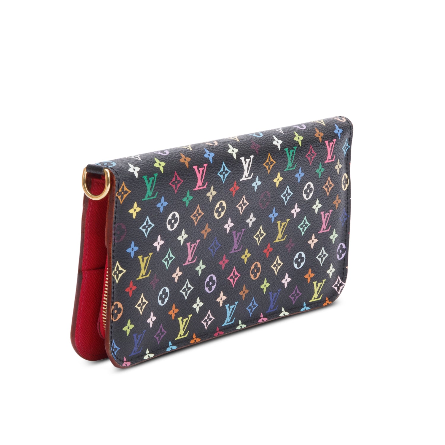 Louis Vuitton Black Monogram Multicolor Insolite Wallet w/ Box