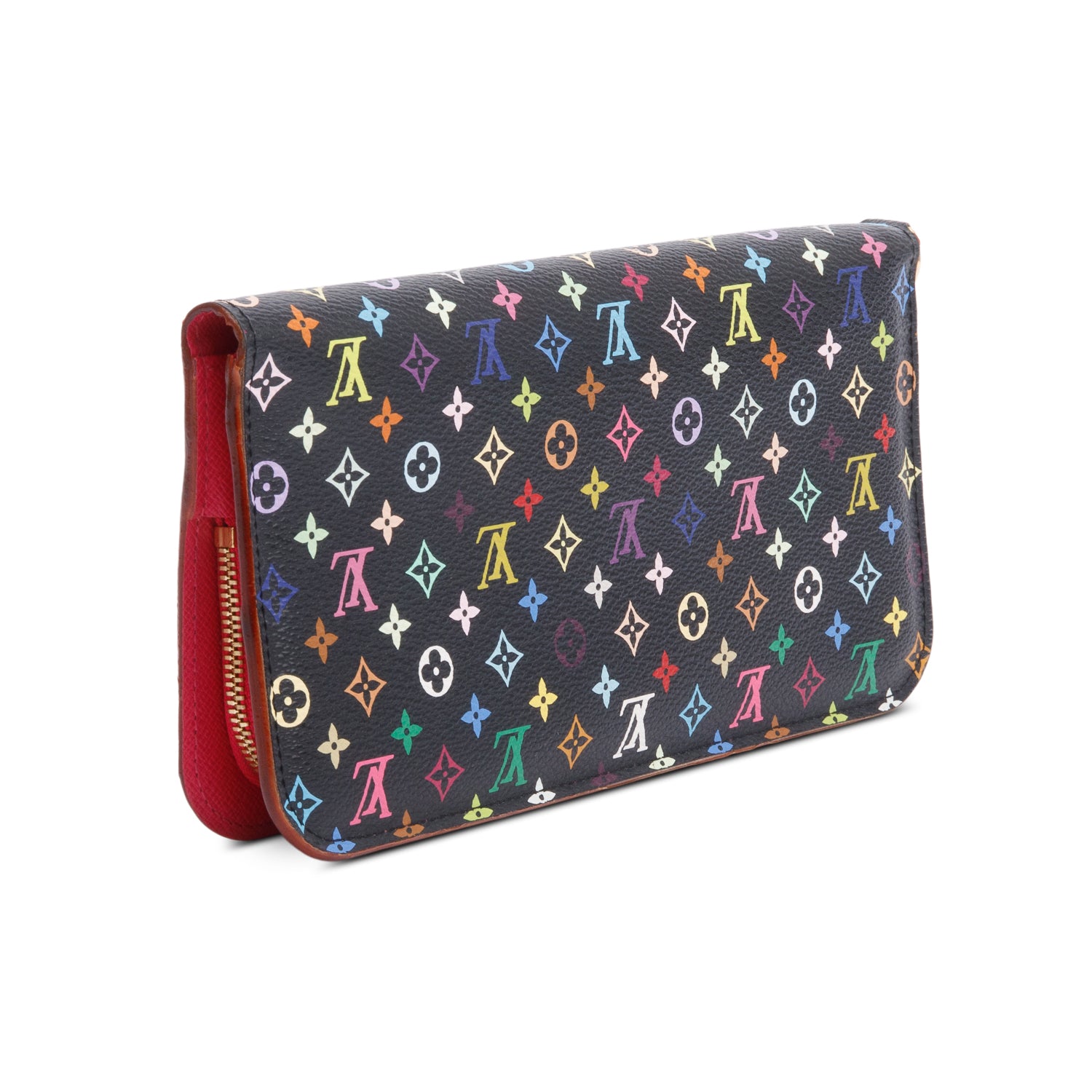 Louis Vuitton Black Monogram Multicolor Insolite Wallet w/ Box