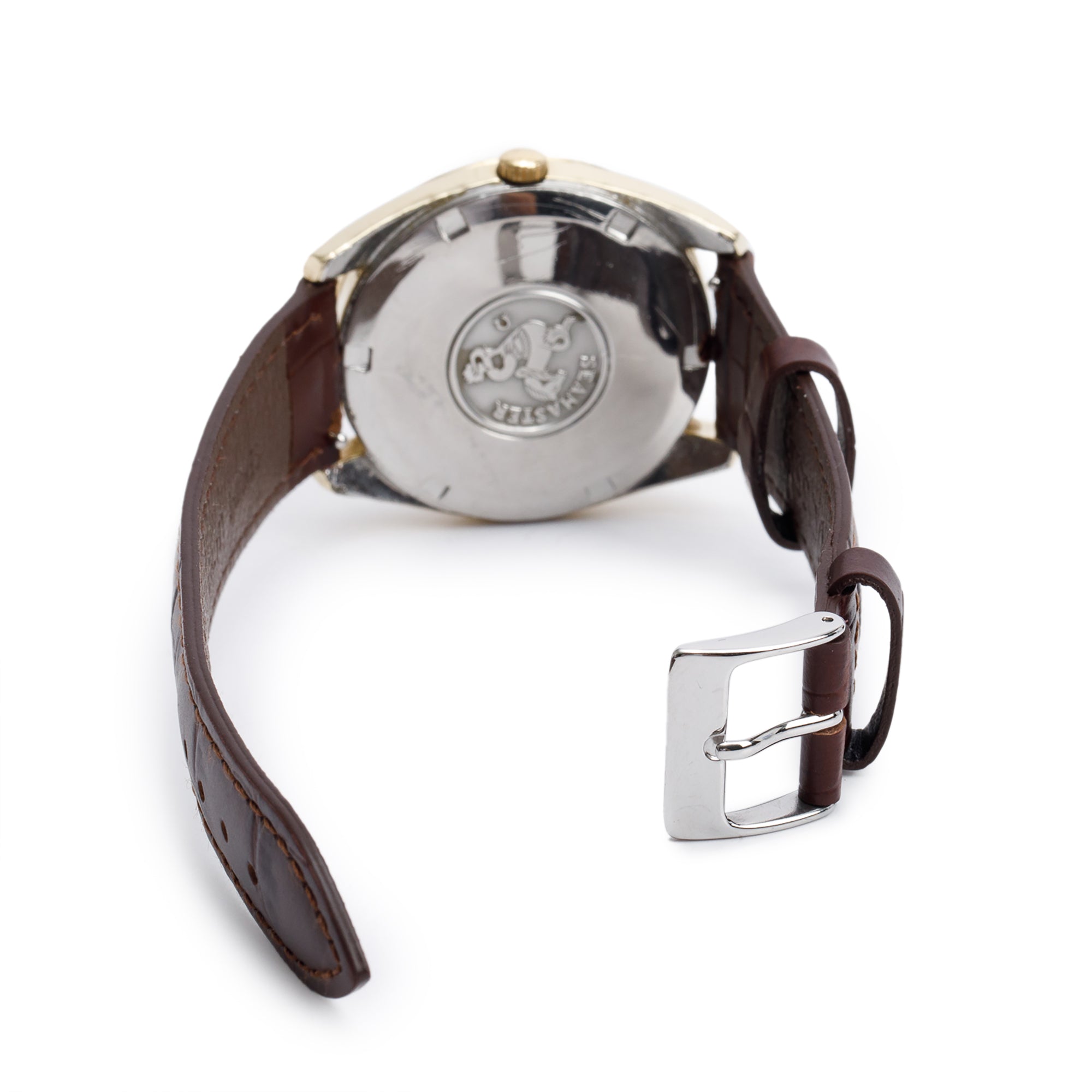 Omega Vintage Gold-Plated Stainless Steel Seamaster Day Date 36 MM Automatic Watch