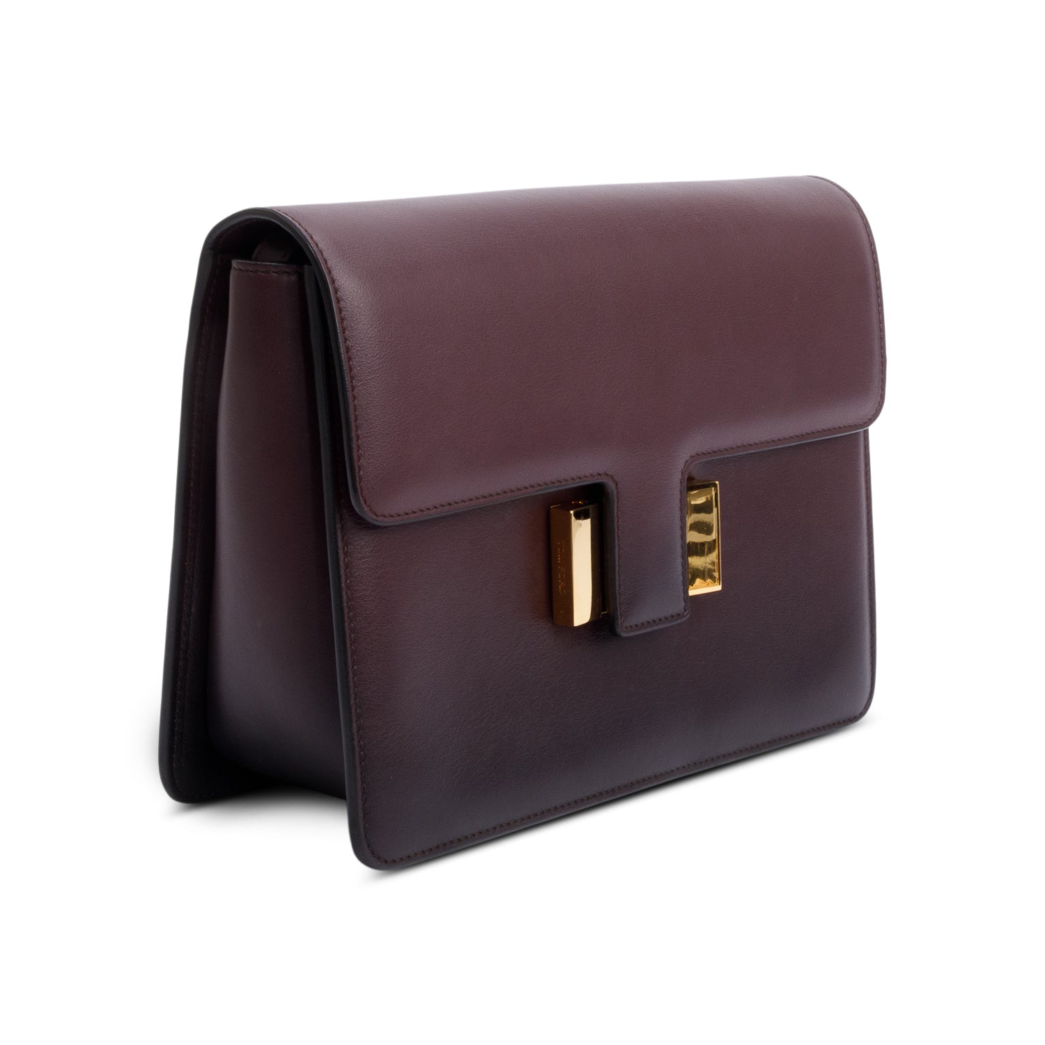Tom Ford Burgundy Leather Large Sienna Crossbody Bag
