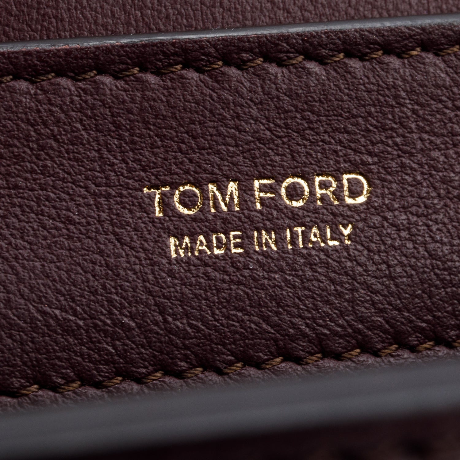 Tom Ford Burgundy Leather Large Sienna Crossbody Bag