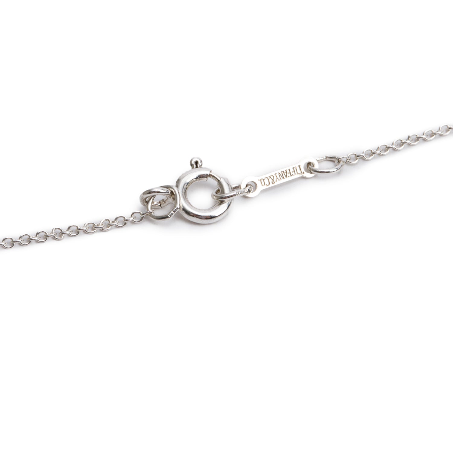 Tiffany & Co. Elsa Peretti Sterling Silver 11 MM Bean Pendant Necklace