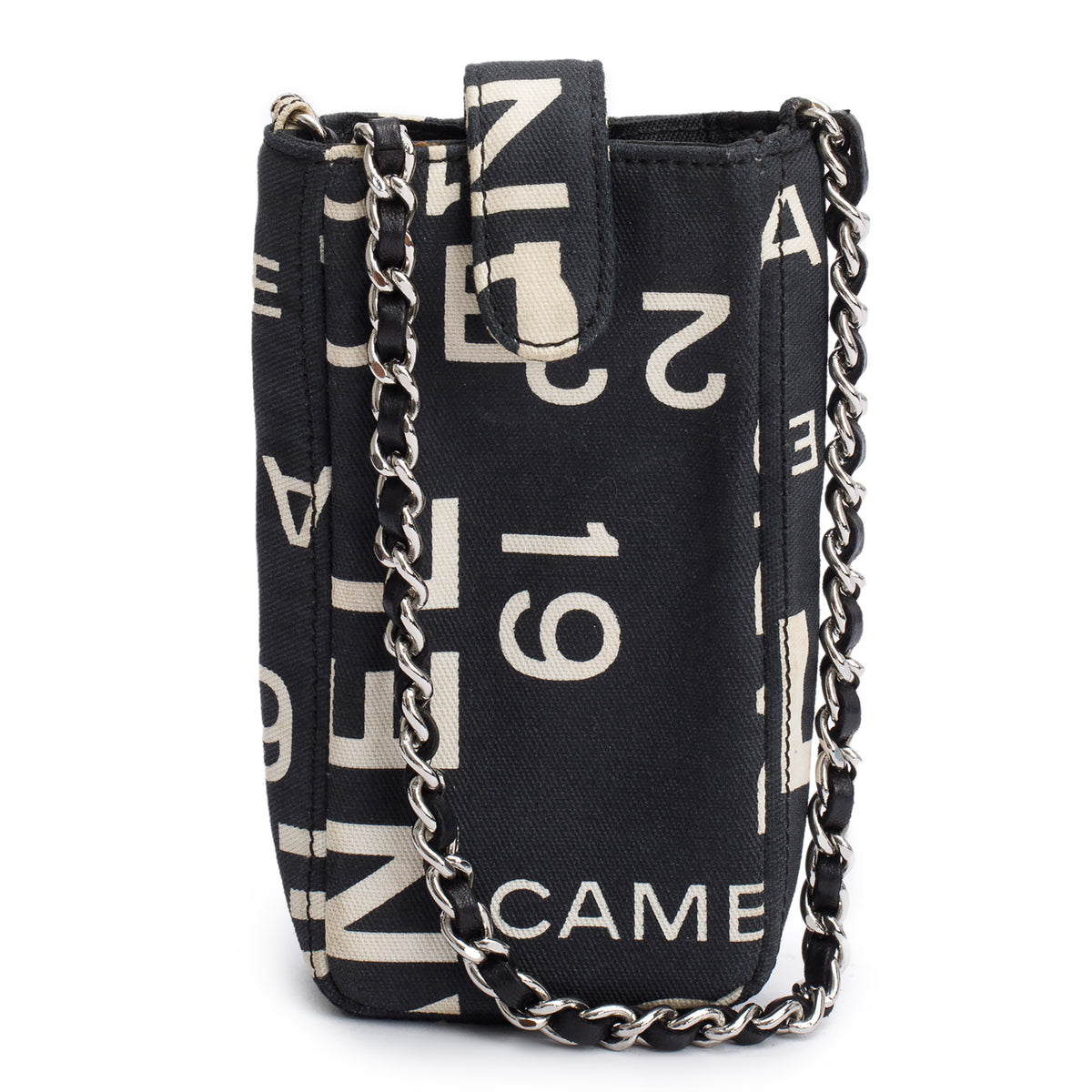 Chanel Black Canvas Rue 31 Cambon Crossbody Phone Holder – OLIVER'S