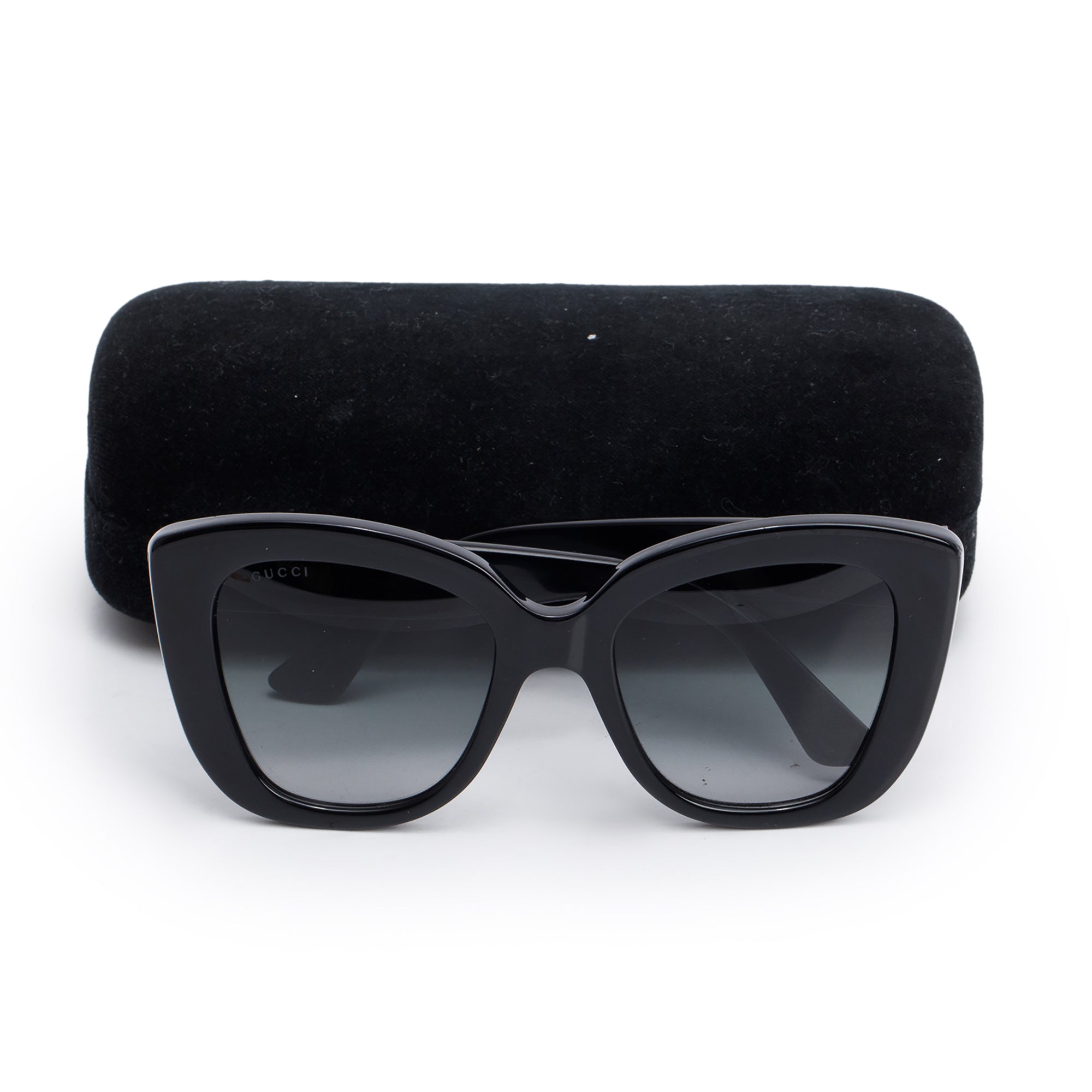 Gucci GG0327S Interlocking GG Cat Eye Oversize Sunglasses w/ Case