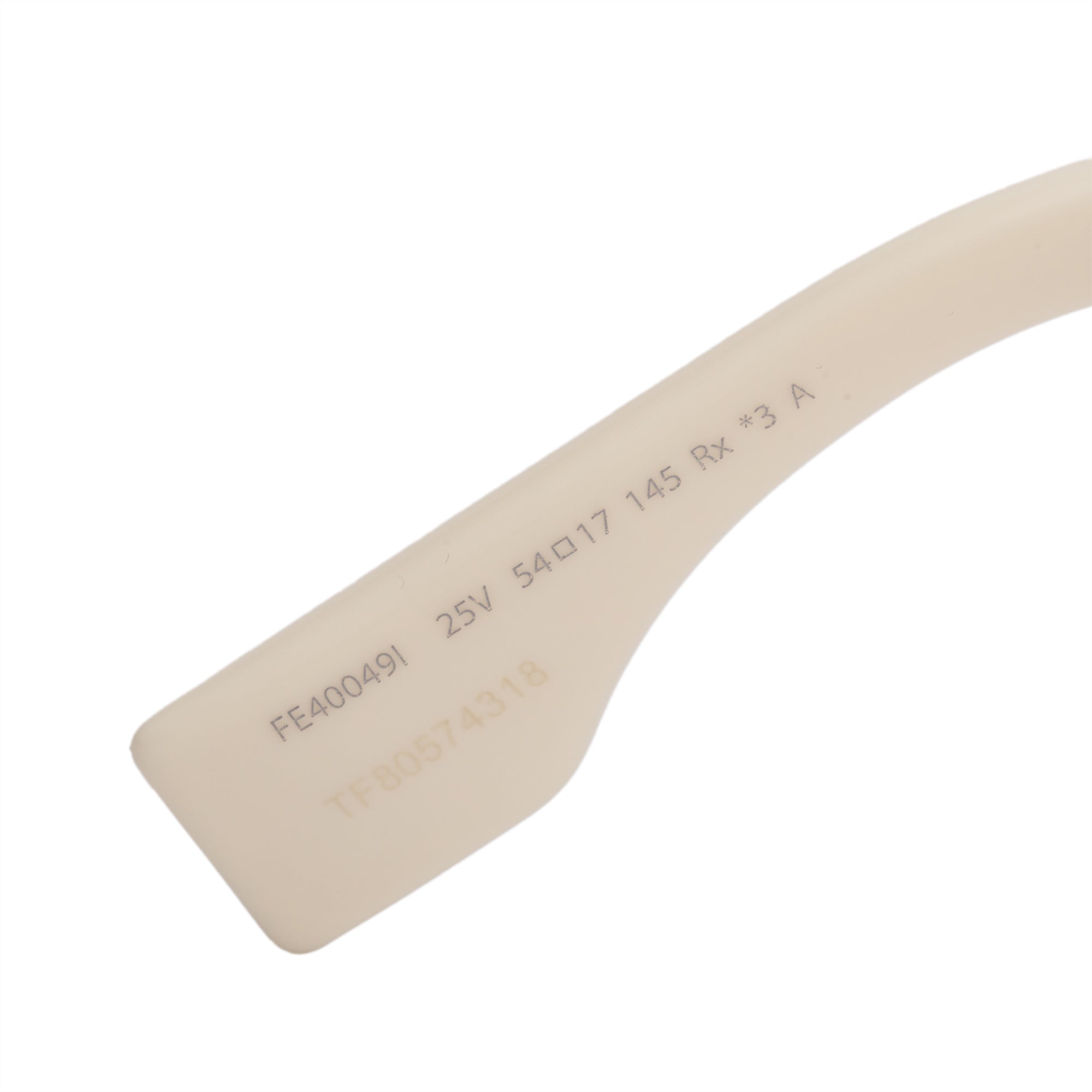 Fendi FE40049I White Acetate O'Lock Oval Sunglasses w/ Pouch