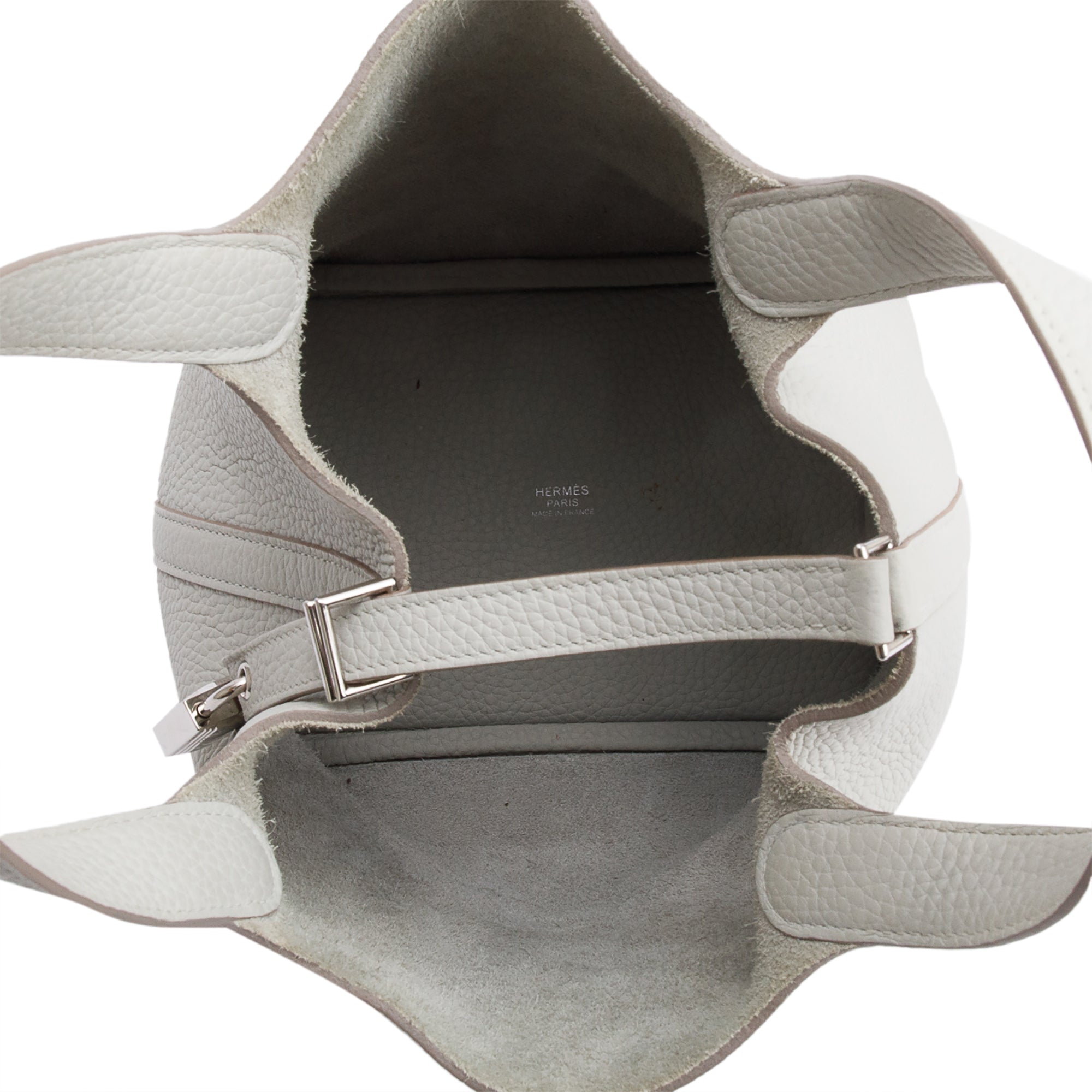 Hermes 2023 Bleu Pale Taurillon Clemence Picotin Lock 18 w/ Box