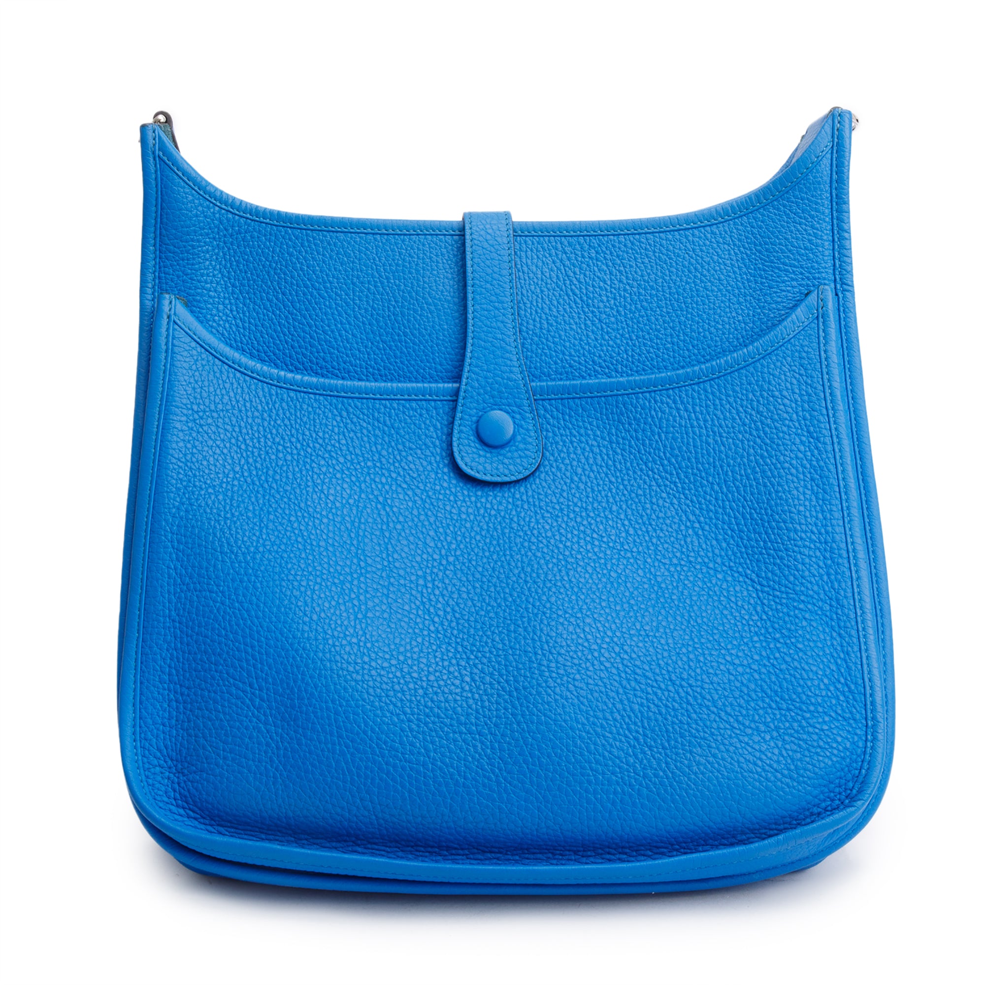 Hermes Bleu Hydra Taurillon Clemence Evelyne III 29 Bag