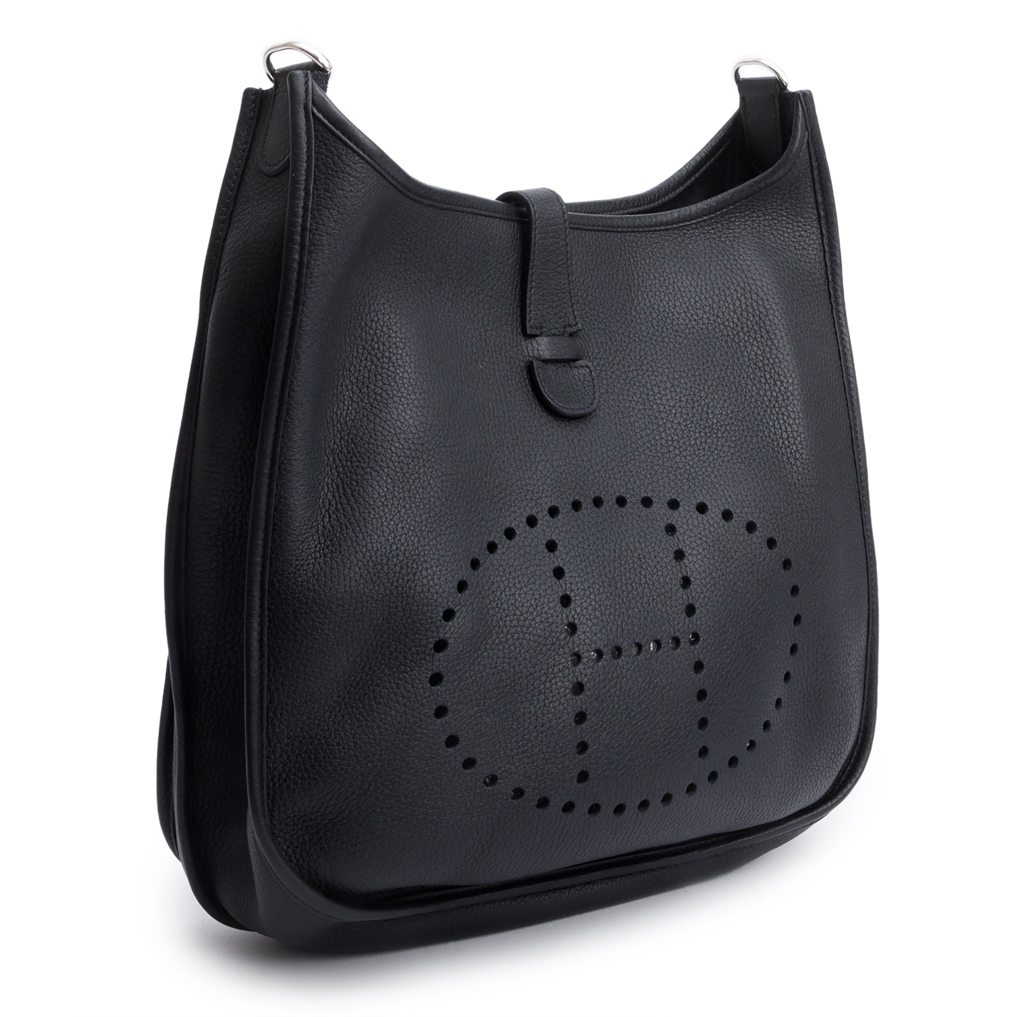 Hermes Noir Taurillon Clemence Evelyne III 29 Bag