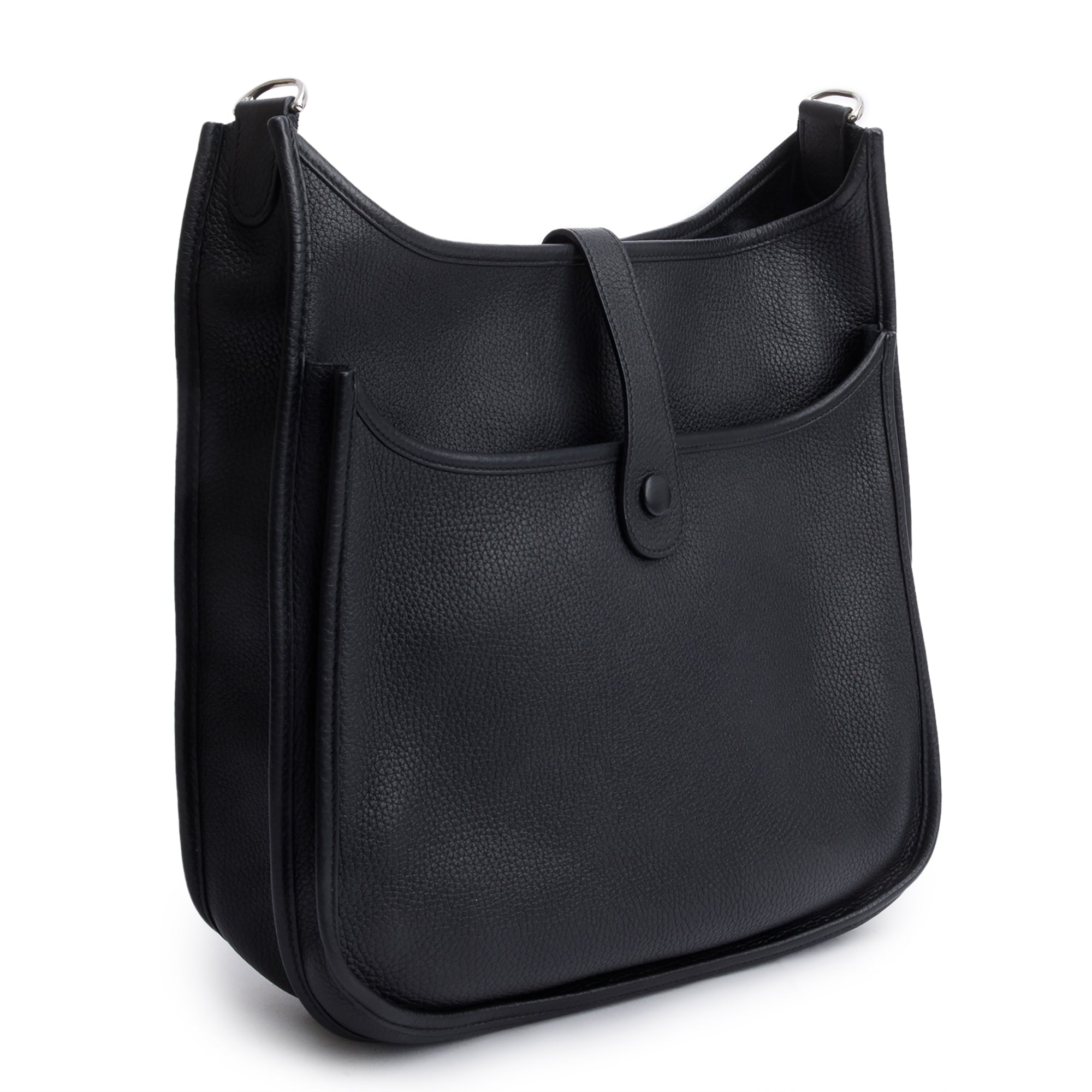 Hermes Noir Taurillon Clemence Evelyne III 29 Bag