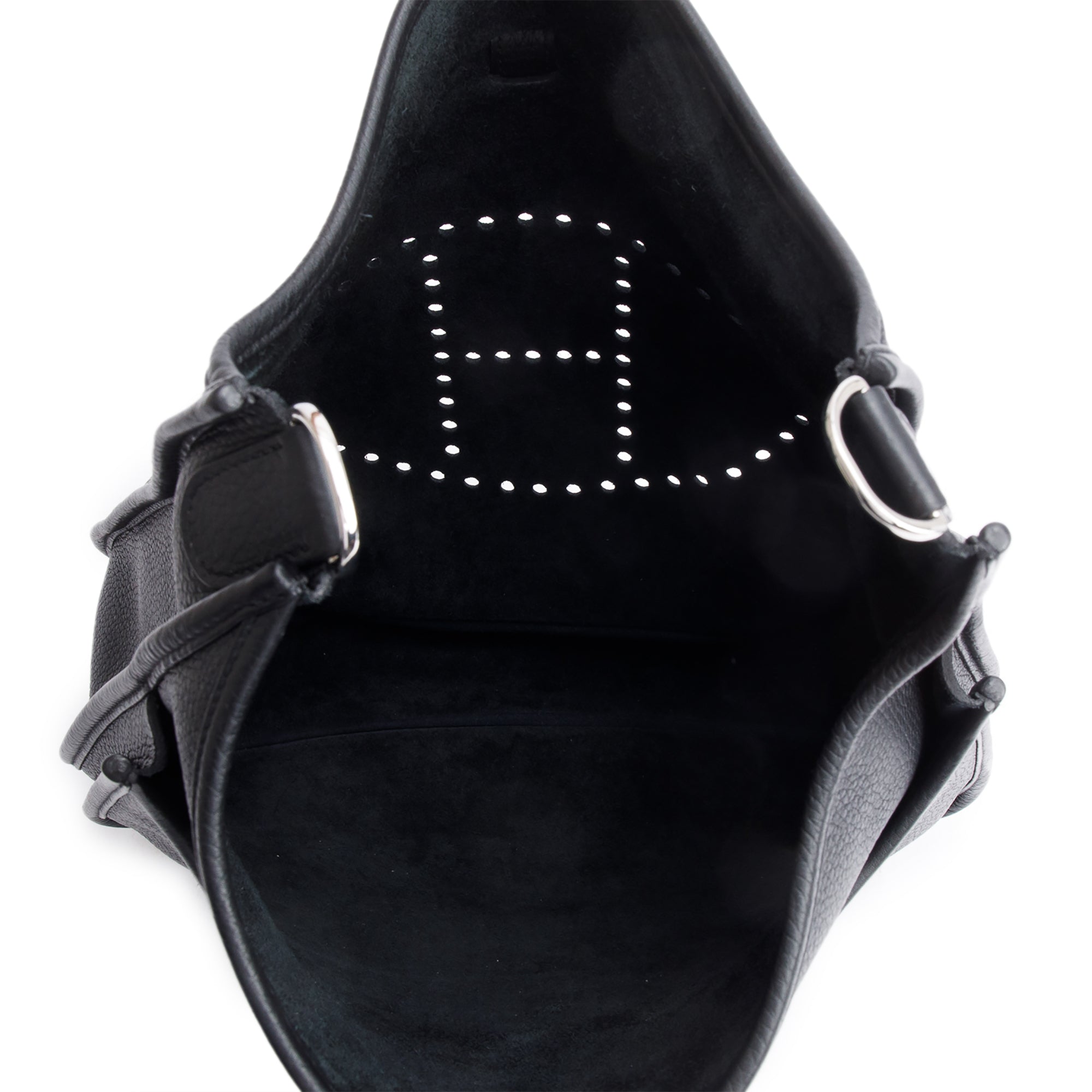 Hermes Noir Taurillon Clemence Evelyne III 29 Bag