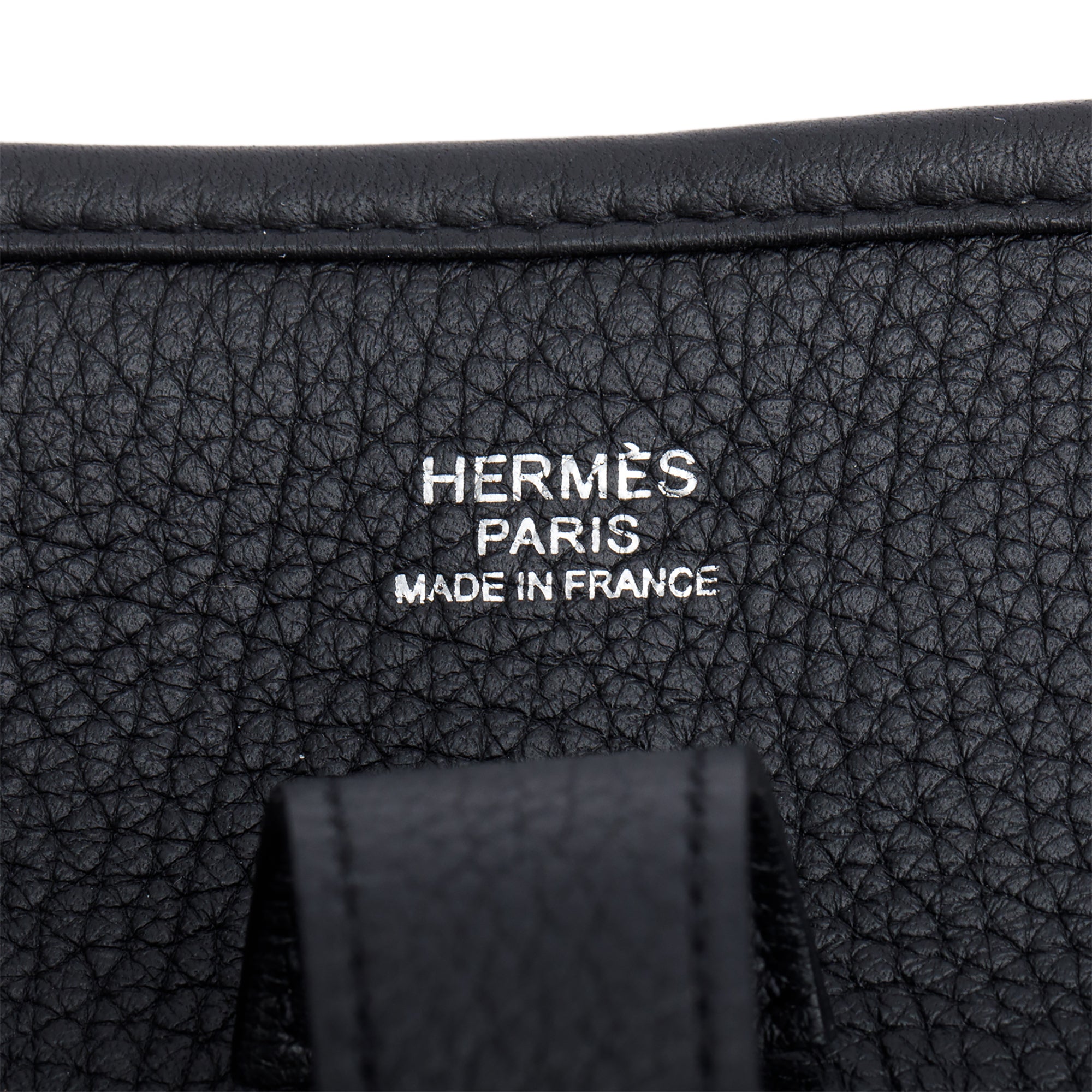 Hermes Noir Taurillon Clemence Evelyne III 29 Bag