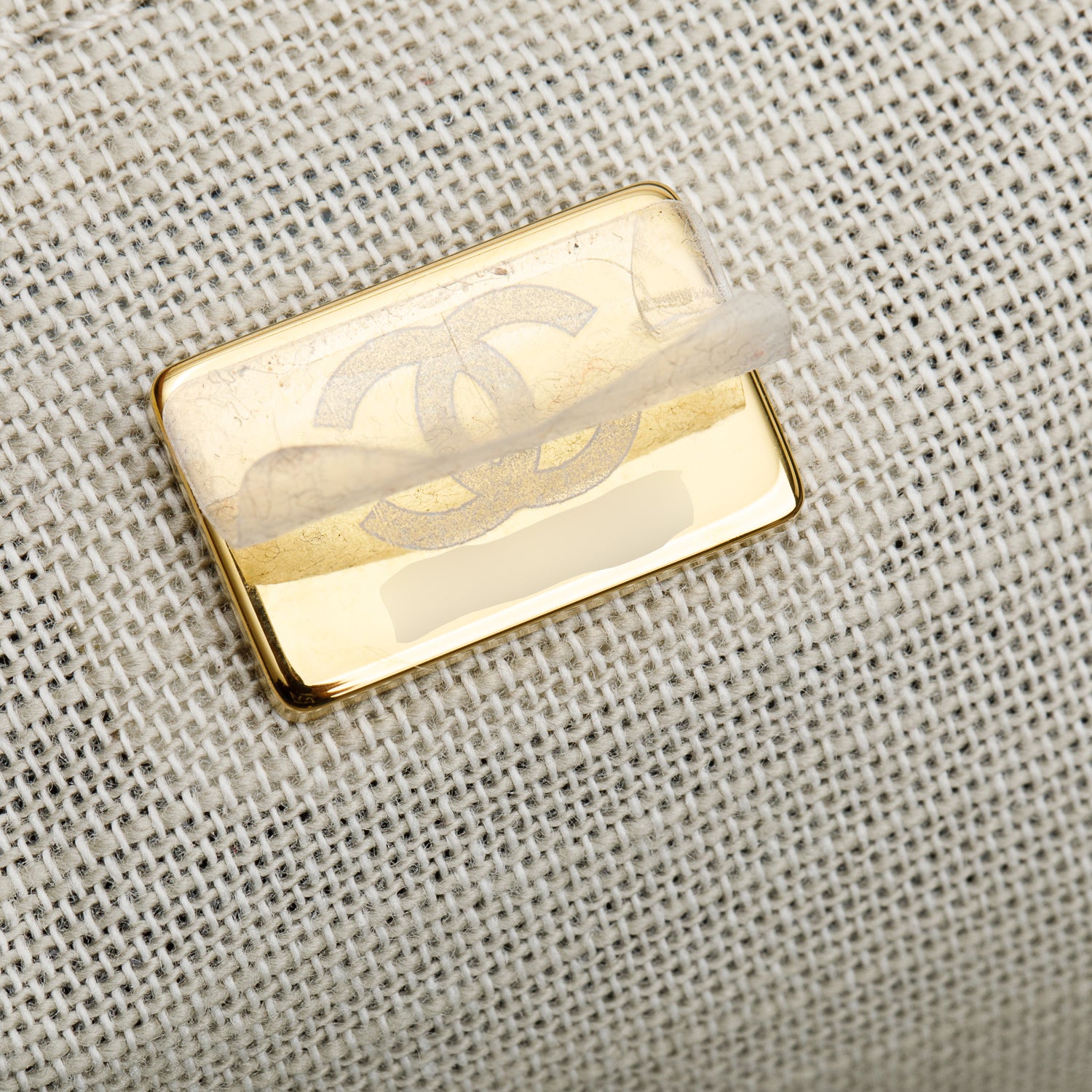 Chanel 2023 Blue Cotton Large Deauville Tote w/ Pouch