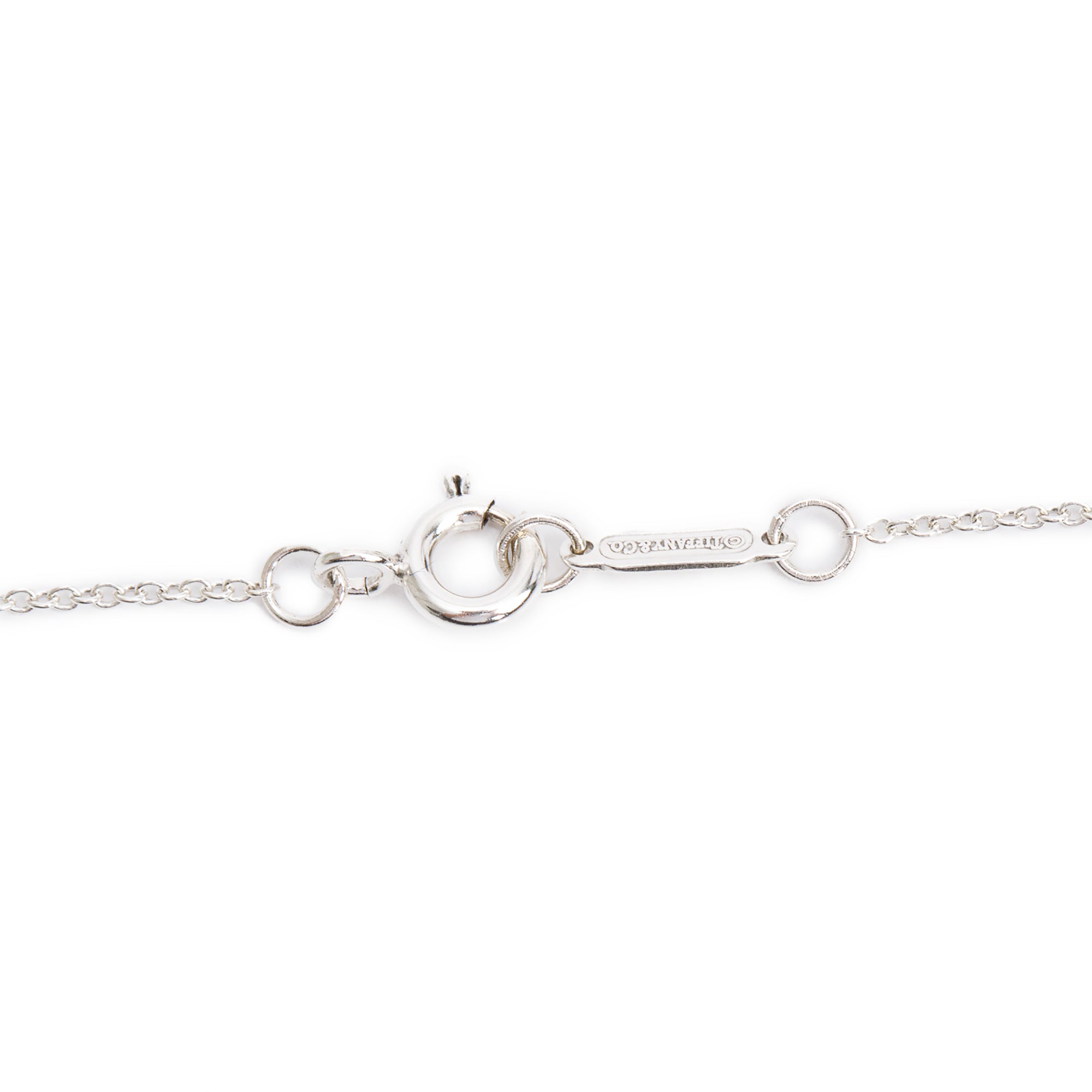 Tiffany & Co. Sterling Silver Small 1837 Interlocking Circles Pendant Necklace