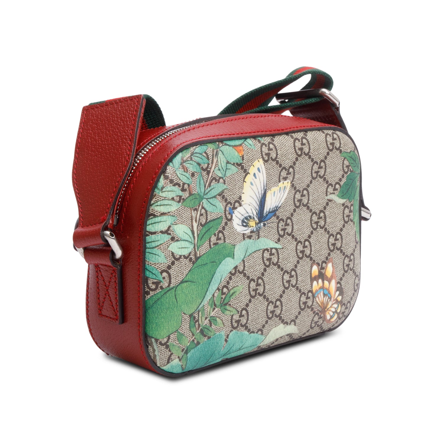 Gucci GG Supreme Tian Small Camera Crossbody Bag w/ Box