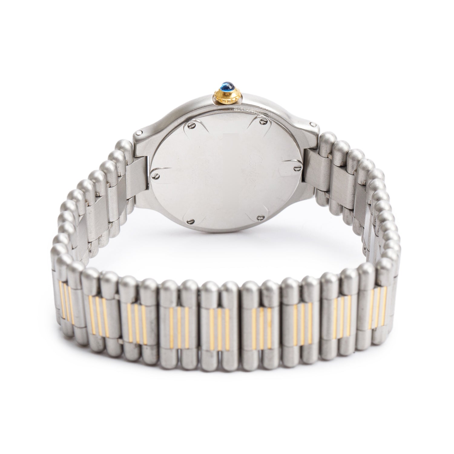 Cartier Stainless Steel & 18k Yellow Gold Plated Must de Cartier 21 28 MM Watch 9010