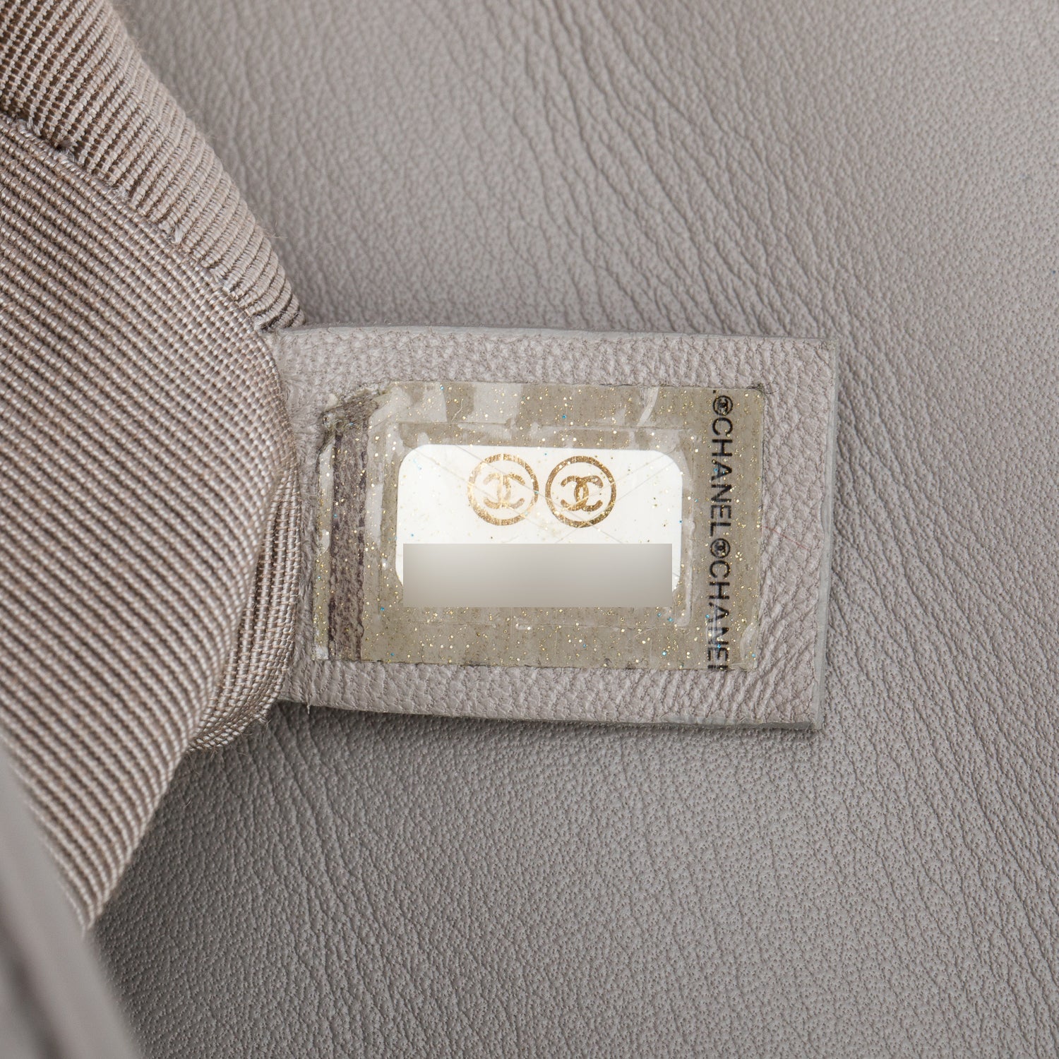 Chanel Grey Ombre Quilted Lambskin Leather Large Boy Bag w/ Authenticity Card