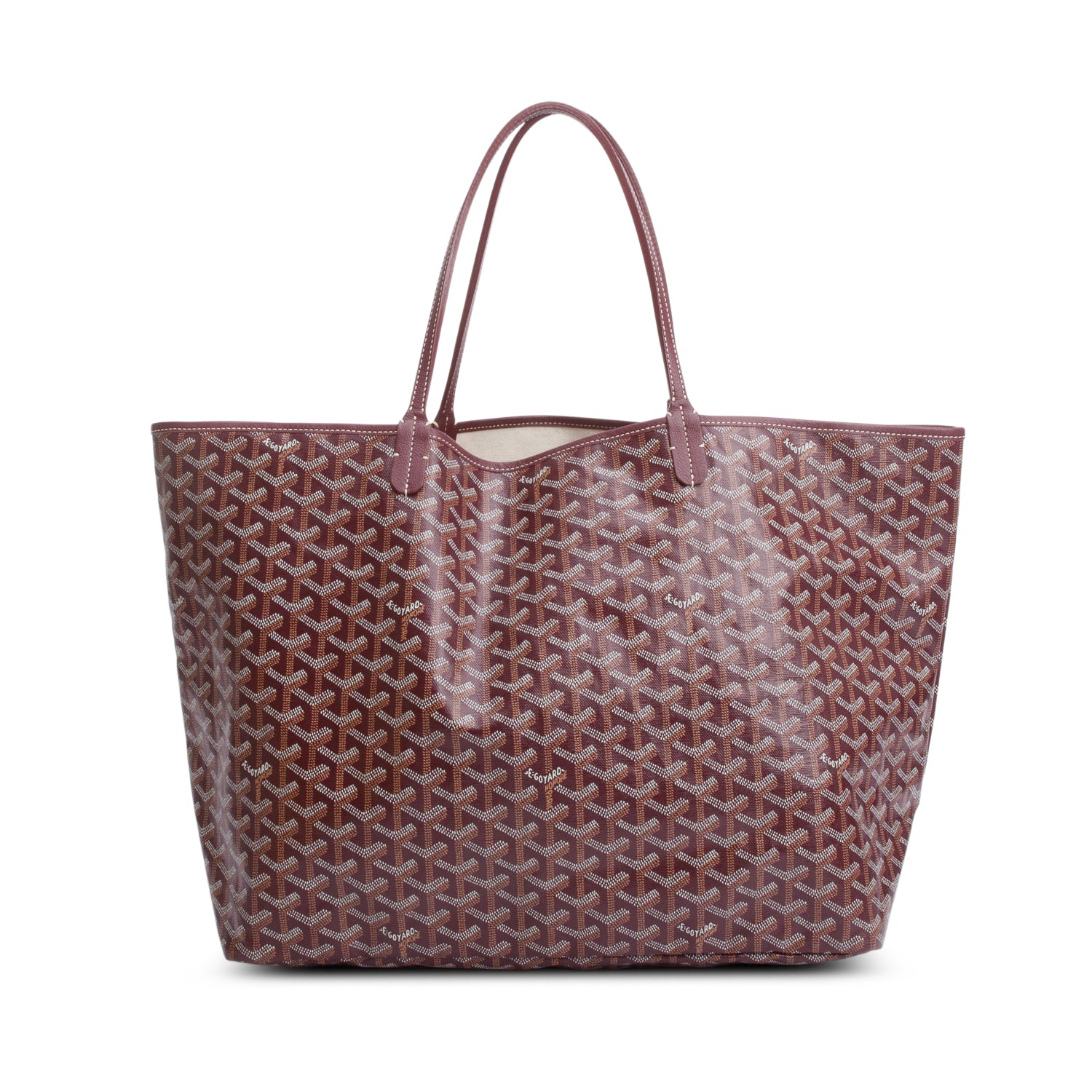Goyard Burgundy Monogram Saint Louis GM w/ Pouch