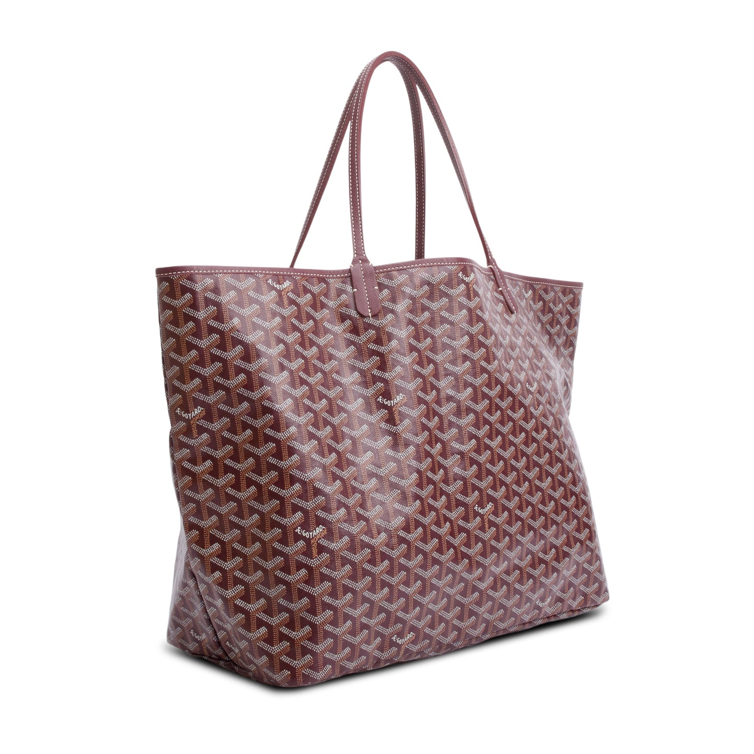 Goyard Burgundy Monogram Saint Louis GM w/ Pouch