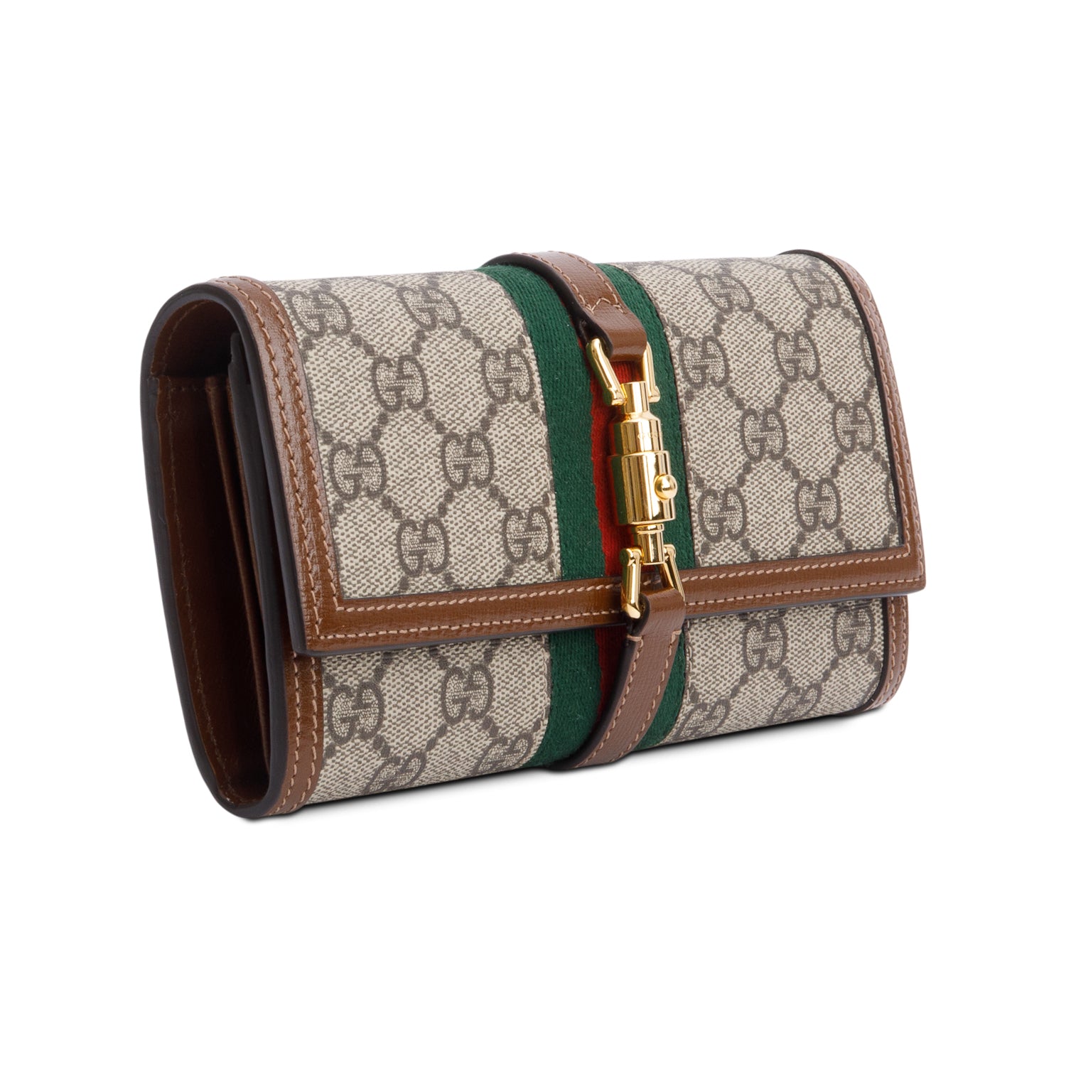 Gucci GG Supreme Web Jackie 1961 Wallet on Chain w/ Box