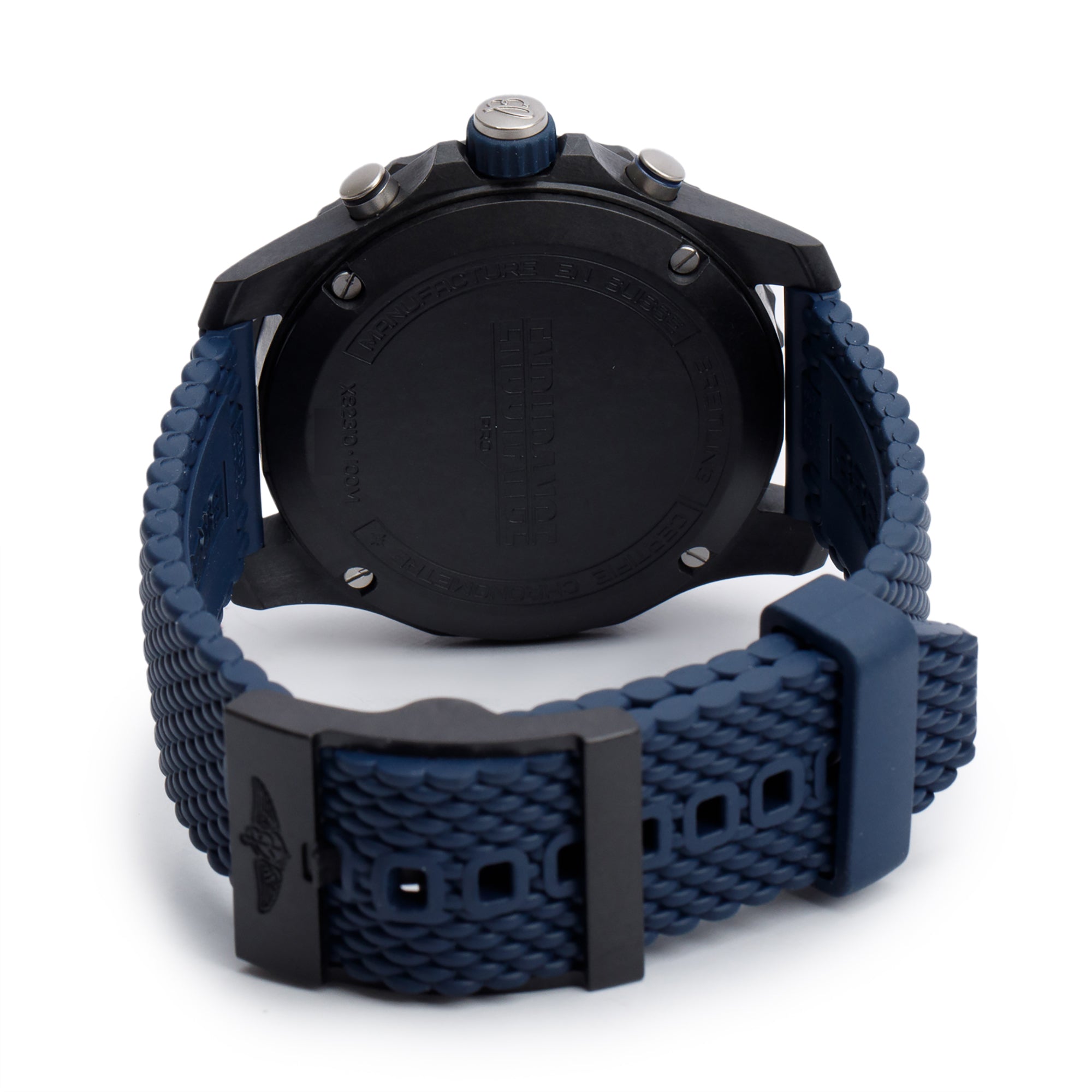 Breitling Breitlight Black Polymer Endurance Pro 44MM Watch Black & Blue X82310 w/ Box, Papers & Extra Strap