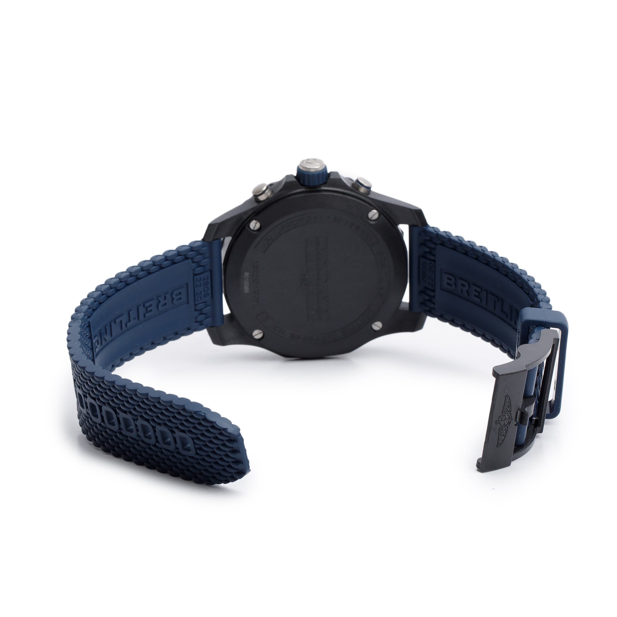 Breitling Breitlight Black Polymer Endurance Pro 44MM Watch Black & Blue X82310 w/ Box, Papers & Extra Strap