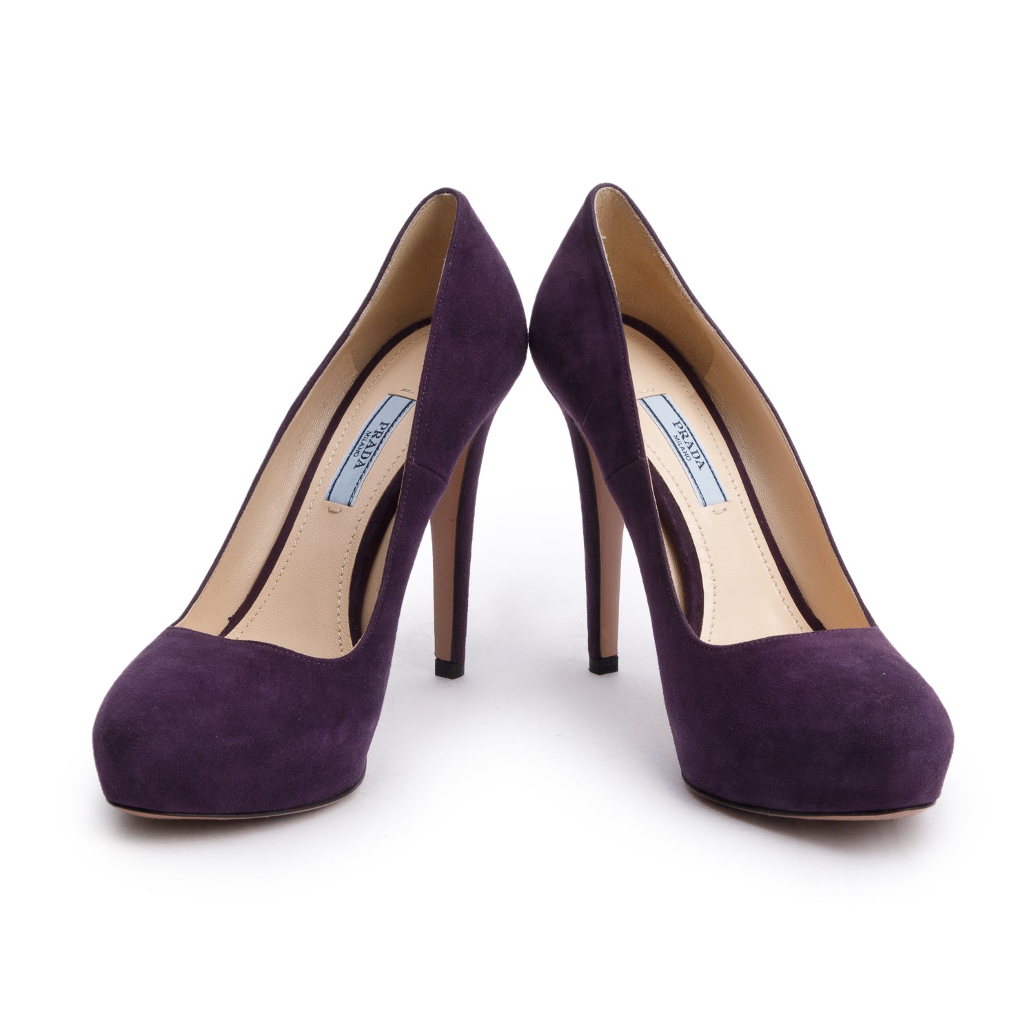 Prada Purple Suede Pumps, Size 38 w/ Box