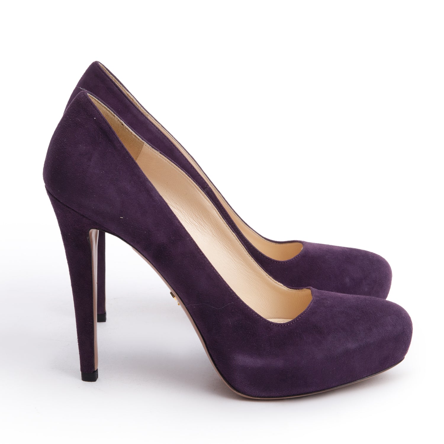 Prada Purple Suede Pumps, Size 38 w/ Box