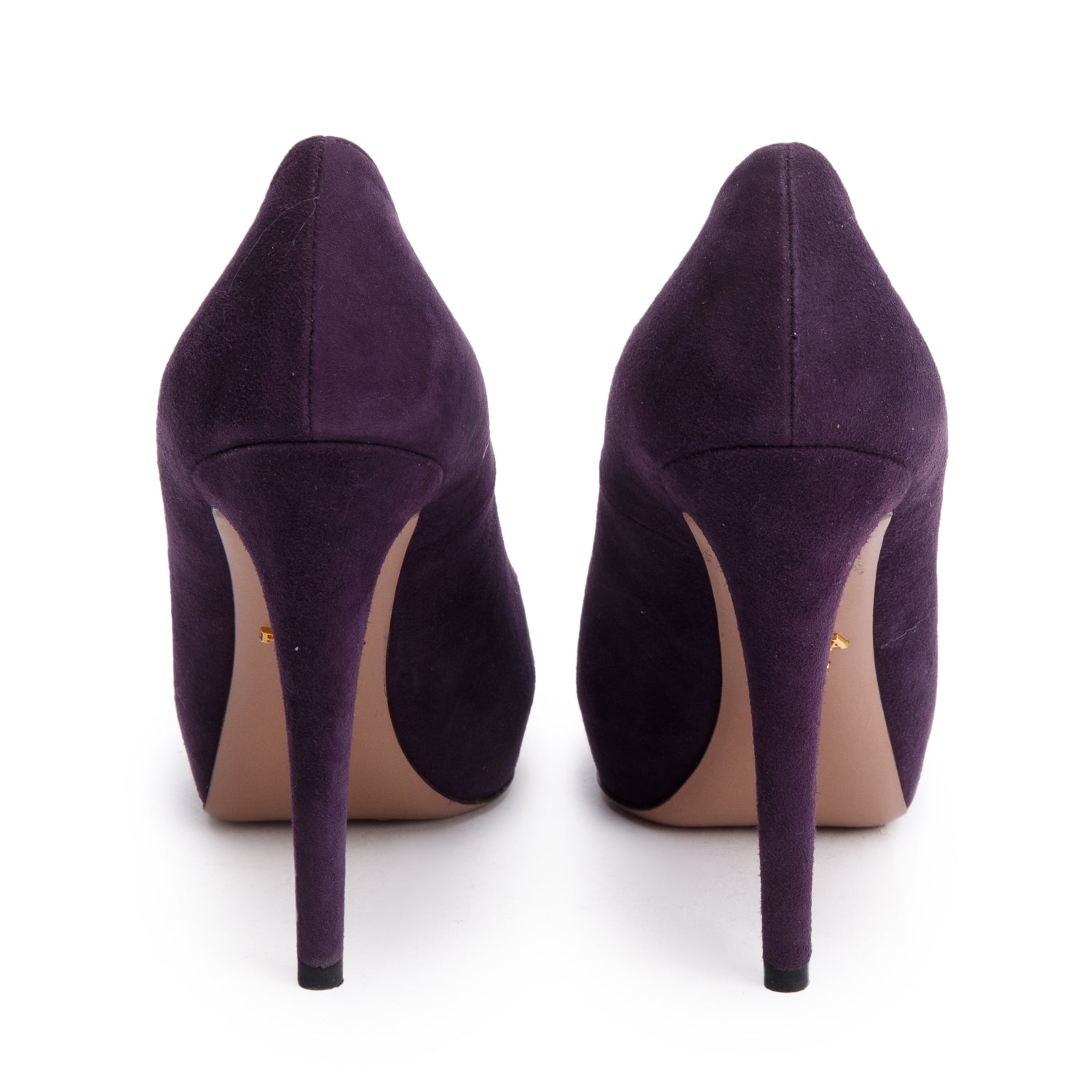 Prada Purple Suede Pumps, Size 38 w/ Box