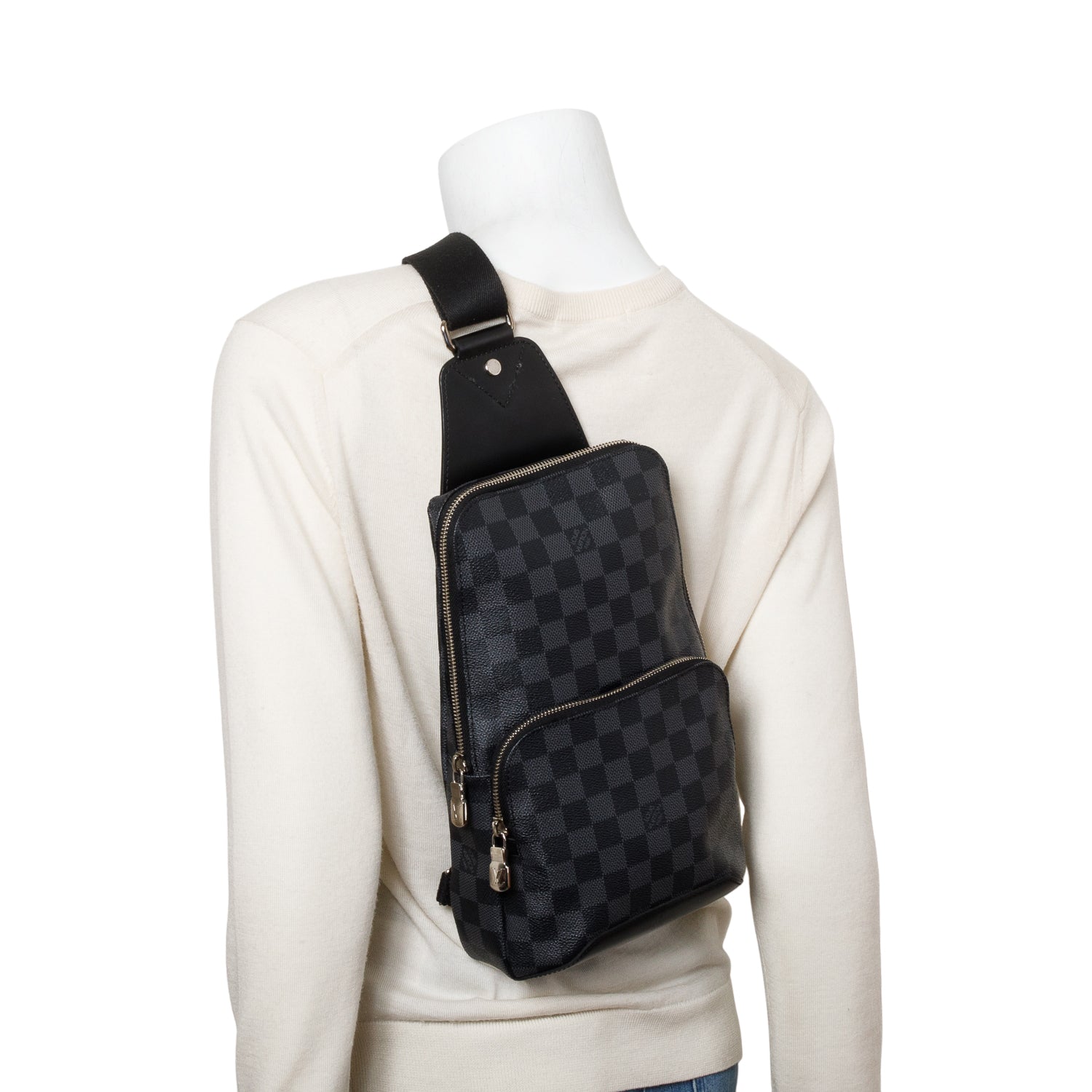 Louis Vuitton Damier Graphite Avenue Sling Bag w/ Box