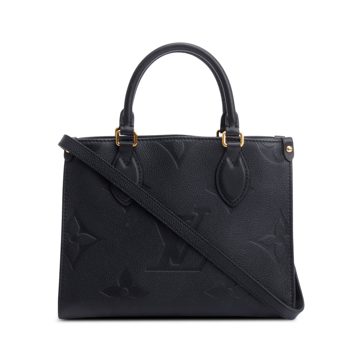 Louis Vuitton 2021 Black Empreinte Monogram OnTheGo PM w/ Strap