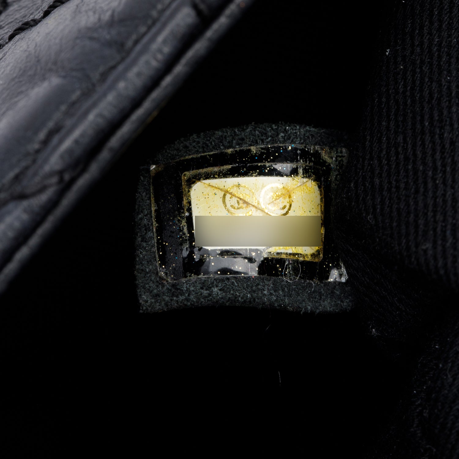 Chanel Black Aged Calfskin Leather Medium Bubble Graphic Messenger Bag w/ Authnticity Card