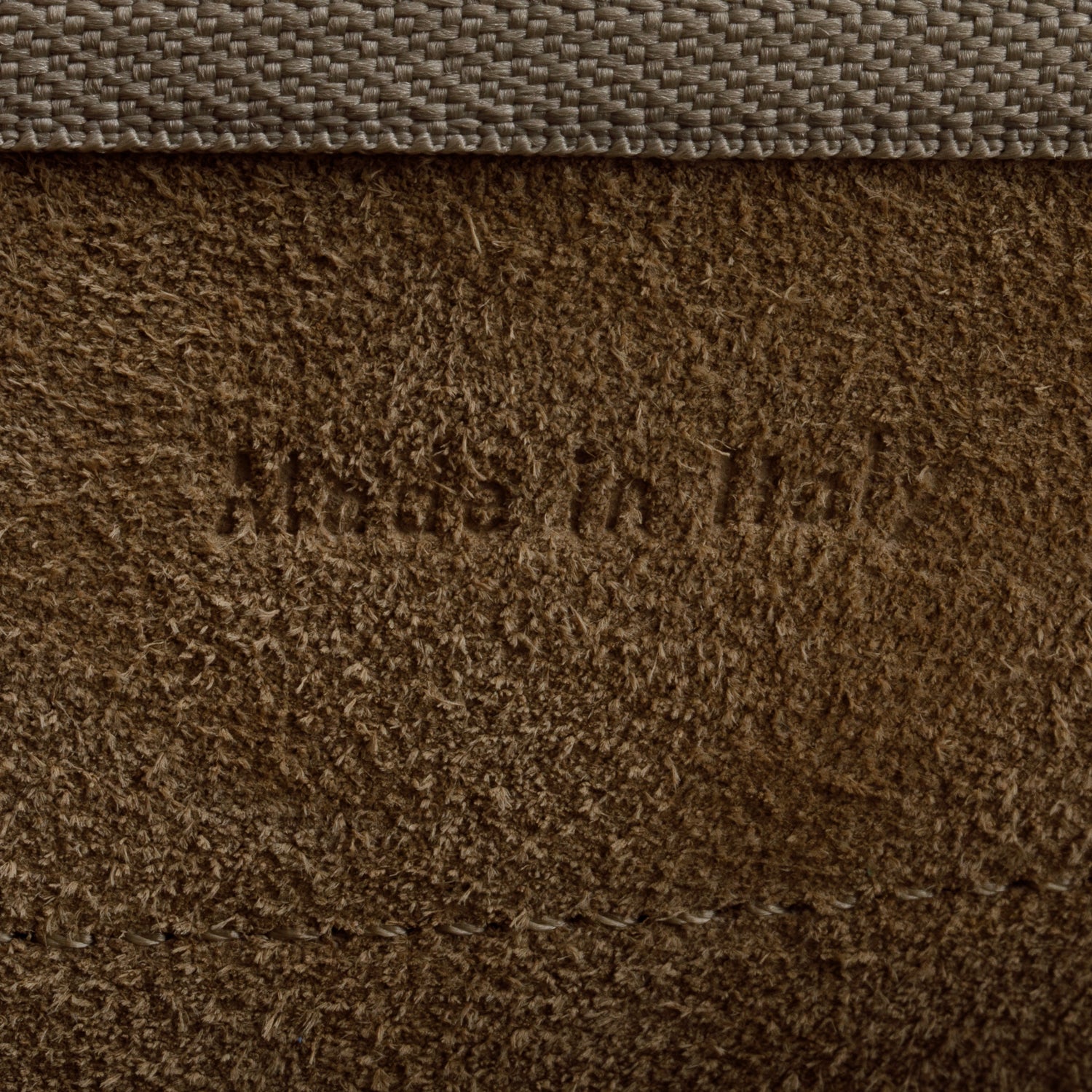 Celine Beige Grained Calfskin Leather Nano Belt Bag w/ Strap