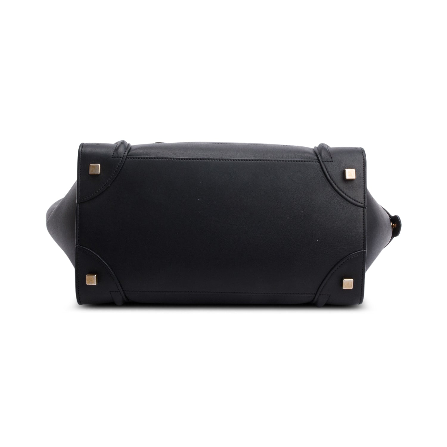 Celine Black Smooth Calfskin Leather Mini Luggage Tote