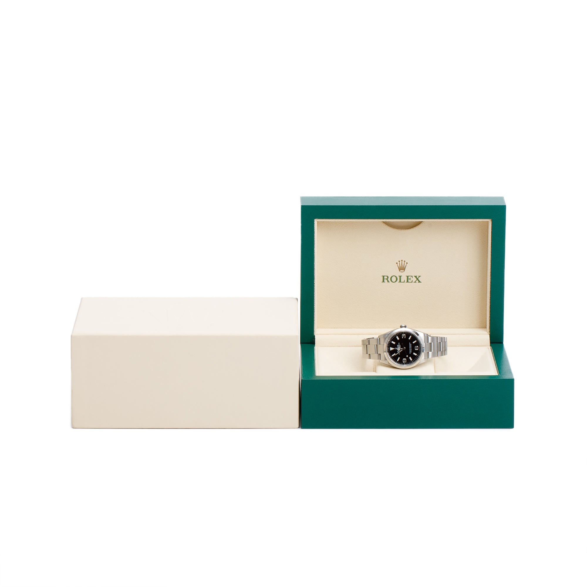 Rolex Stainless Steel Black Dial Oyster Perpetual Explorer 36 MM Watch 124270 w/ Box