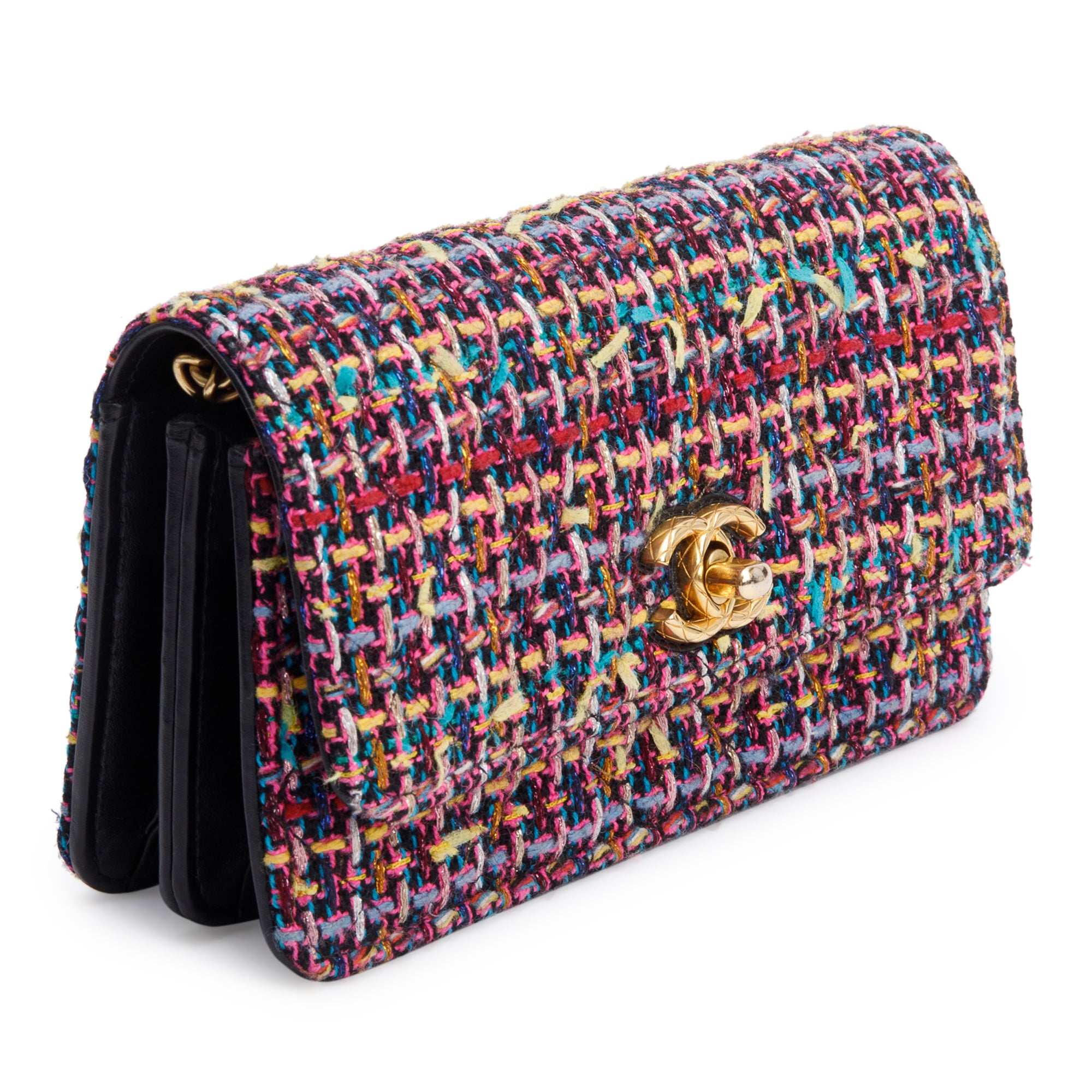 Chanel Multicolor Tweed Mini Flap Bag